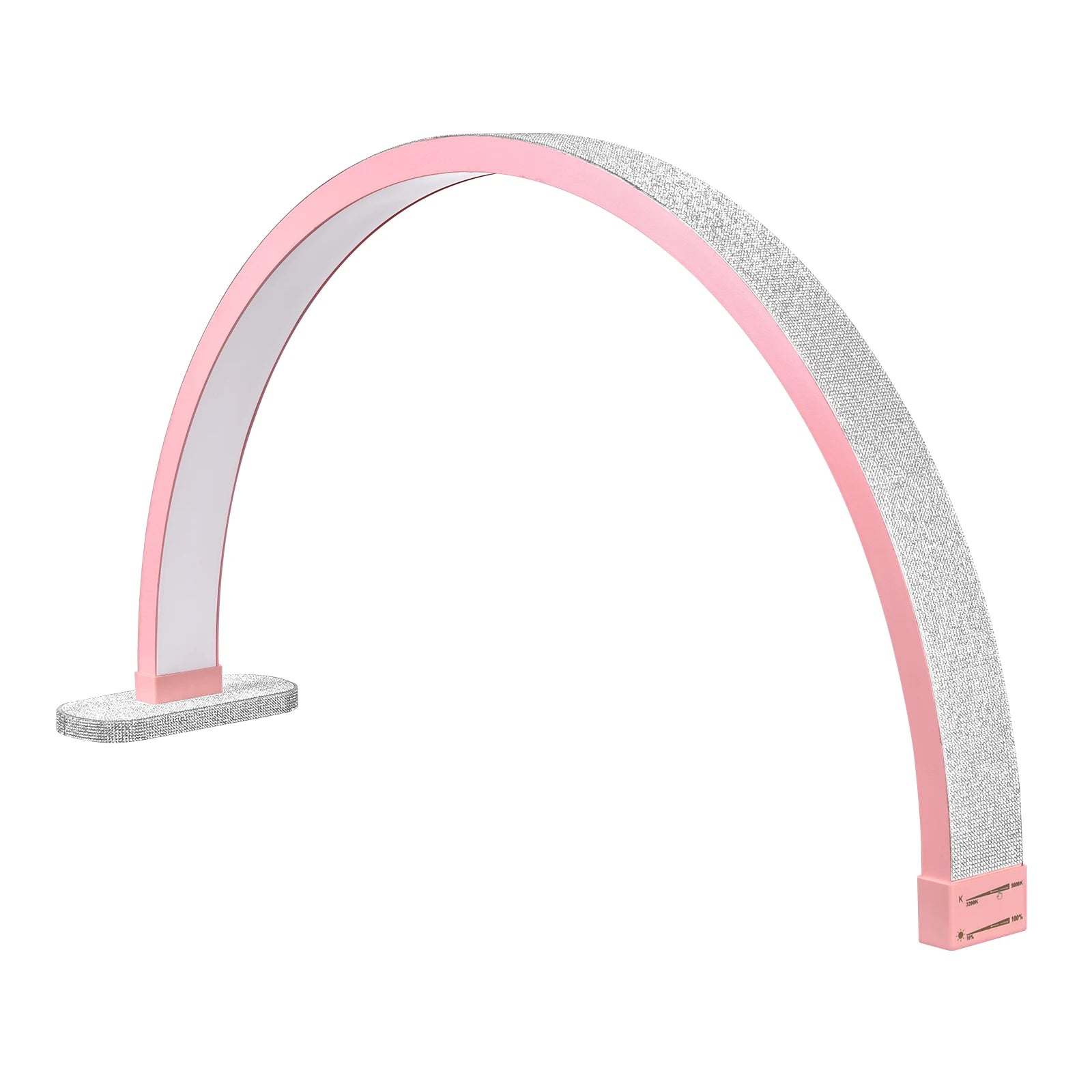 Professionals 30inch LED Nail Art Lamp Half Moon Desk Nail Light Manicure Light with Rhinestones for Nail Tattoo Beauty Salon