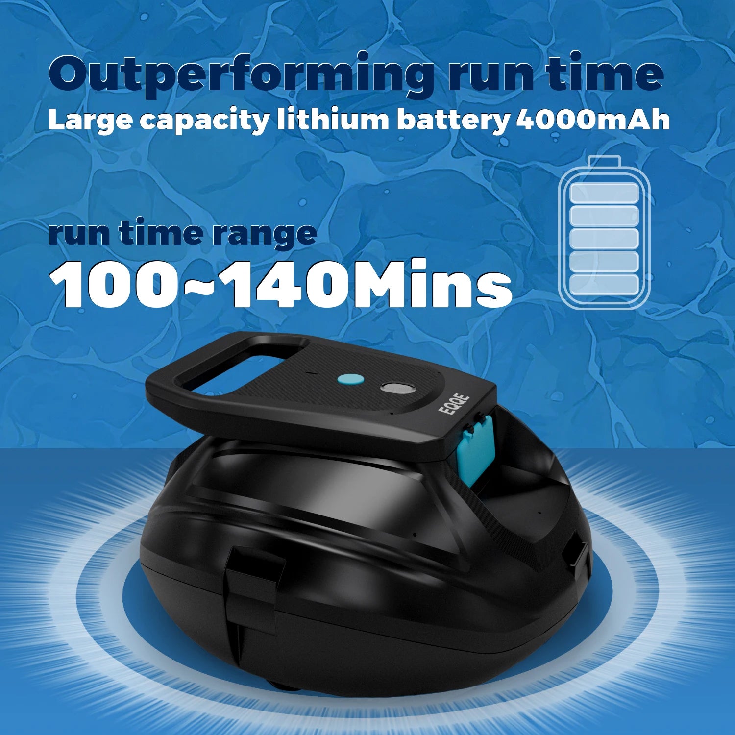 US Ready Stock Free Shipping Robotic Pool Vacuum Cleaner Cordless Cleaning Robot for Flat Floor Swimming Pool Automatic Machine
