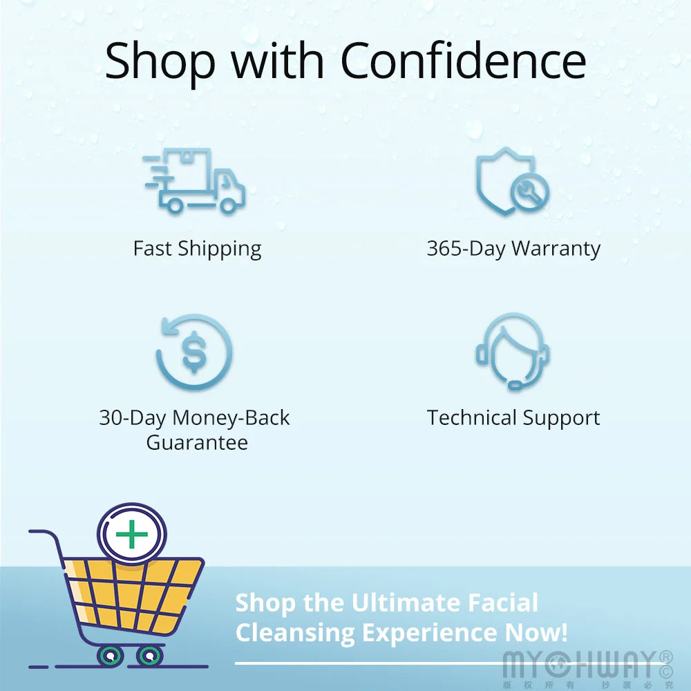 Facego Ultrasonic Facial Clean Brush Electric Facial Brush