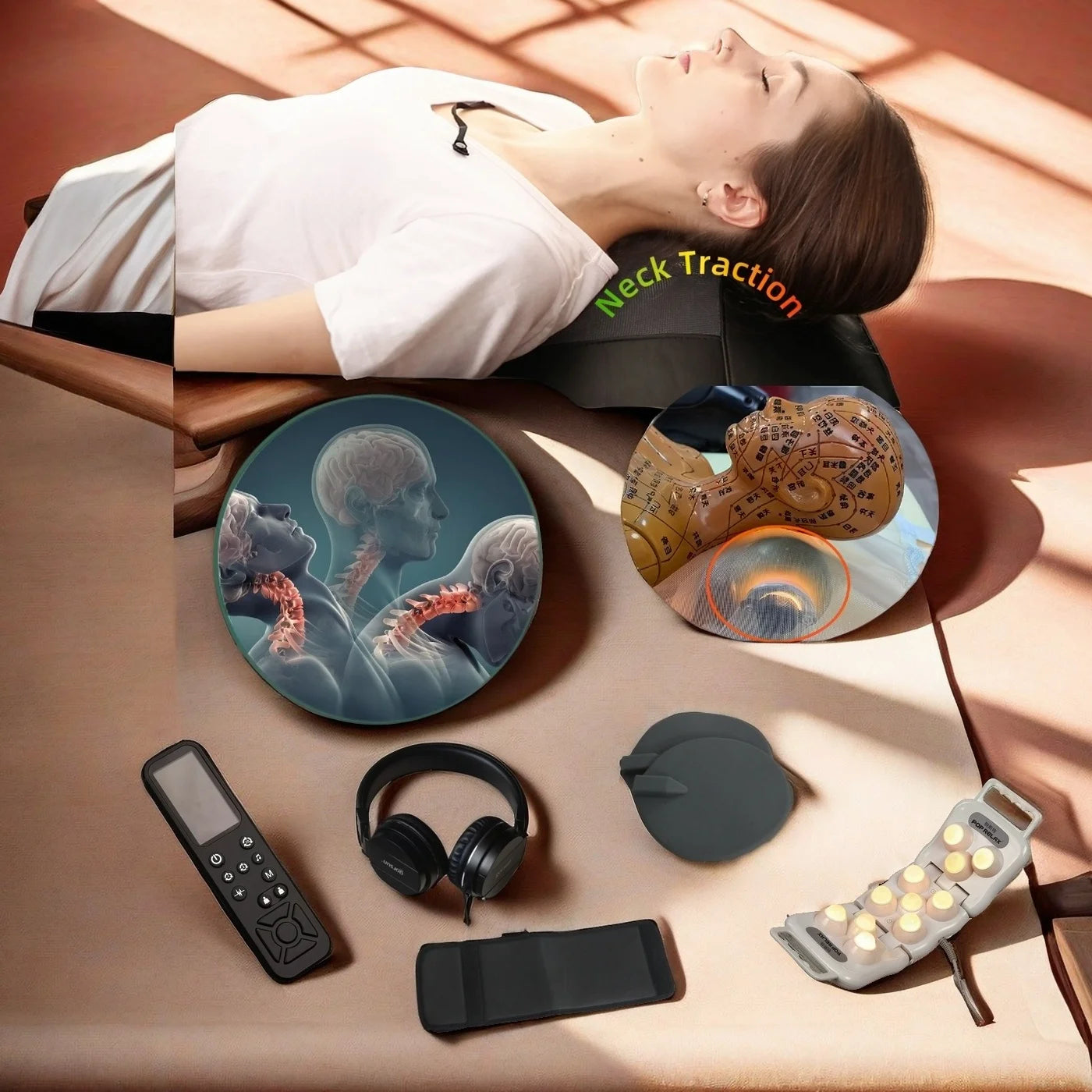 POP RELAX Korean Design Spine Health Care Infrared Heating Therapy Jade Master Stone Massage Bed for Home & Commercial Spa Use