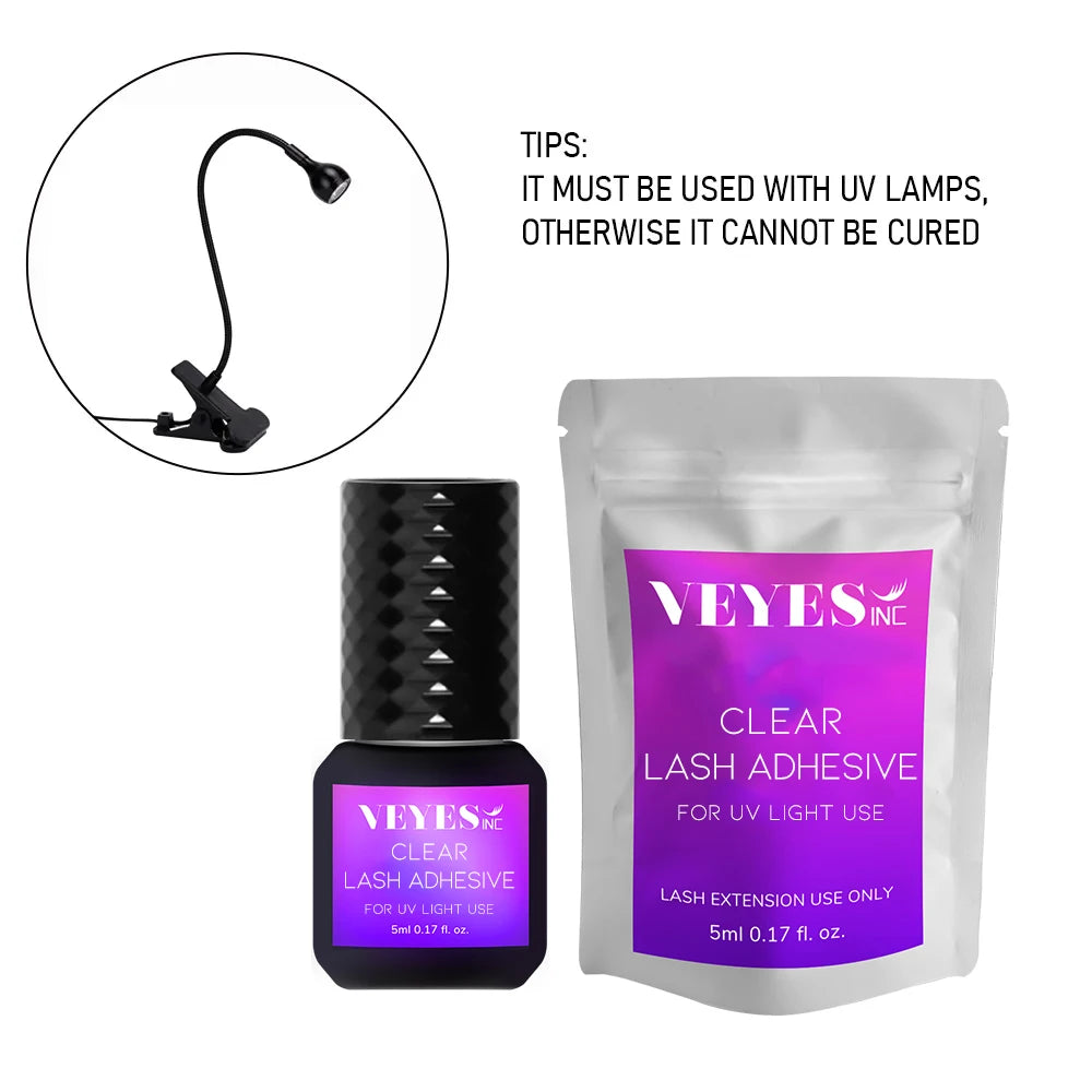 VEYES INC Custom Private Label Eco-Friendly Reusable UV LED Lash Glue Lamp for Professional Salon Use