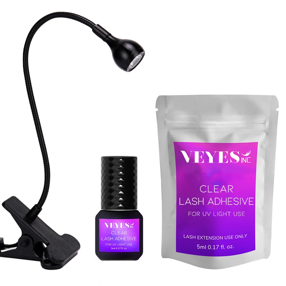 VEYES INC Custom Private Label Eco-Friendly Reusable UV LED Lash Glue Lamp for Professional Salon Use