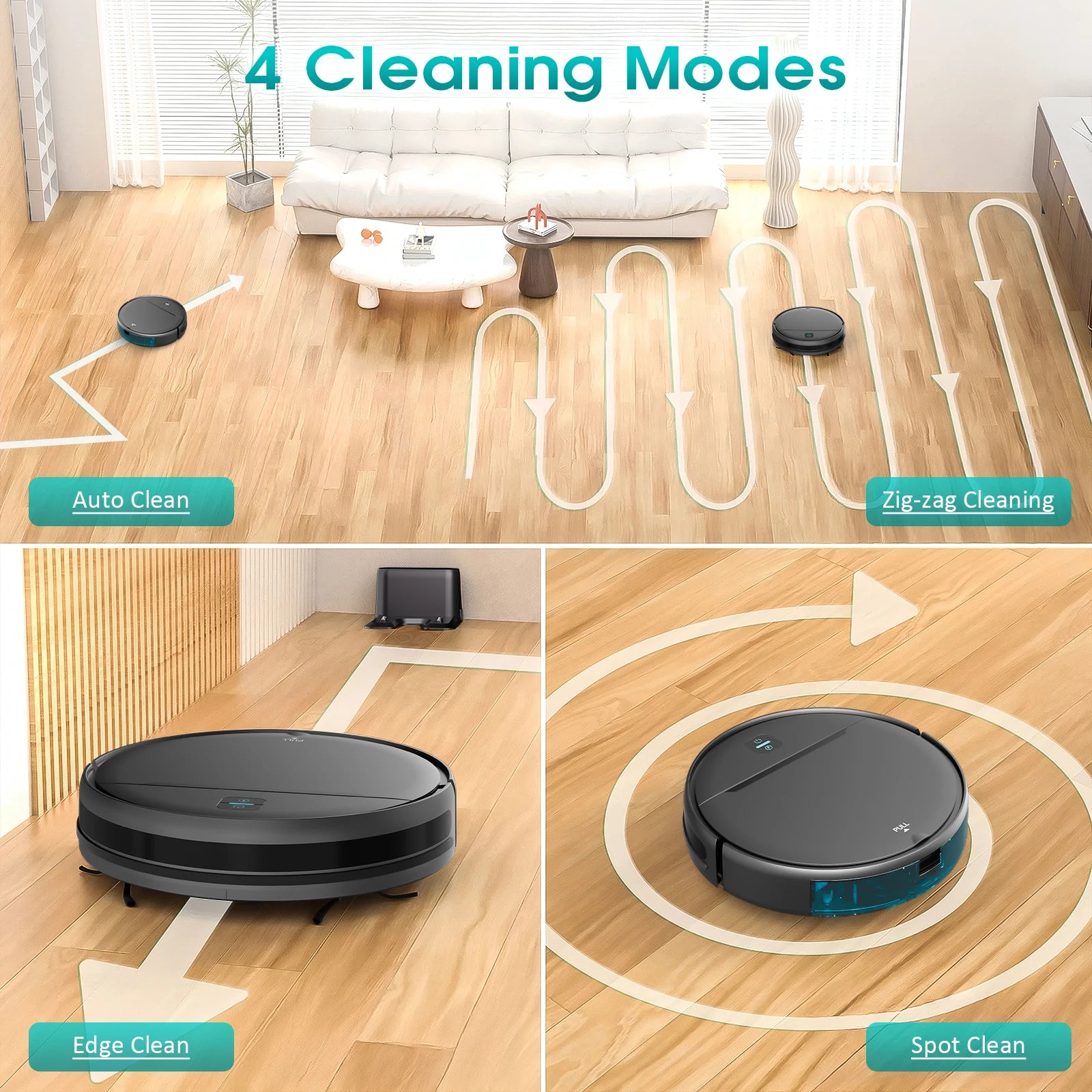 US Local Stock Autonomous Vacuum Cleaner Mop Automatic Cleaning Mopping Robot Multifunctional Aspirador Sweeping Dry Functions