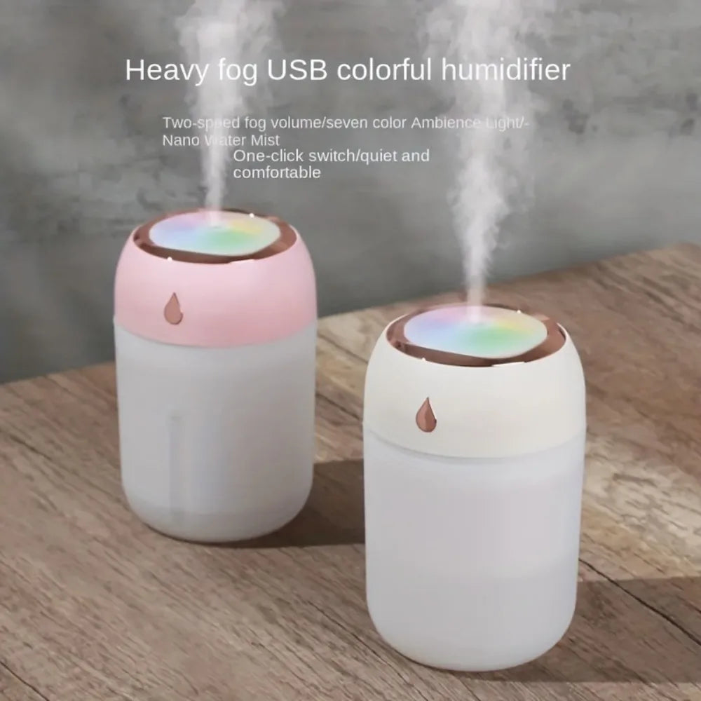 Portable Pink Mini USB Humidifier Personal Desktop Cool Mist Humidifier Made of Plastic USA Stock with Free Shipping