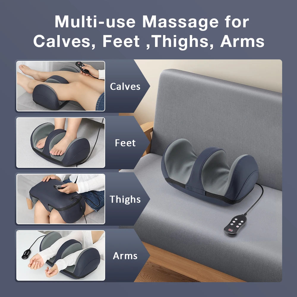 US Free Shipping Deep Tissue Kneading Leg Calf Foot Massage Machine Electric Shiatsu Foot Massager with Heat