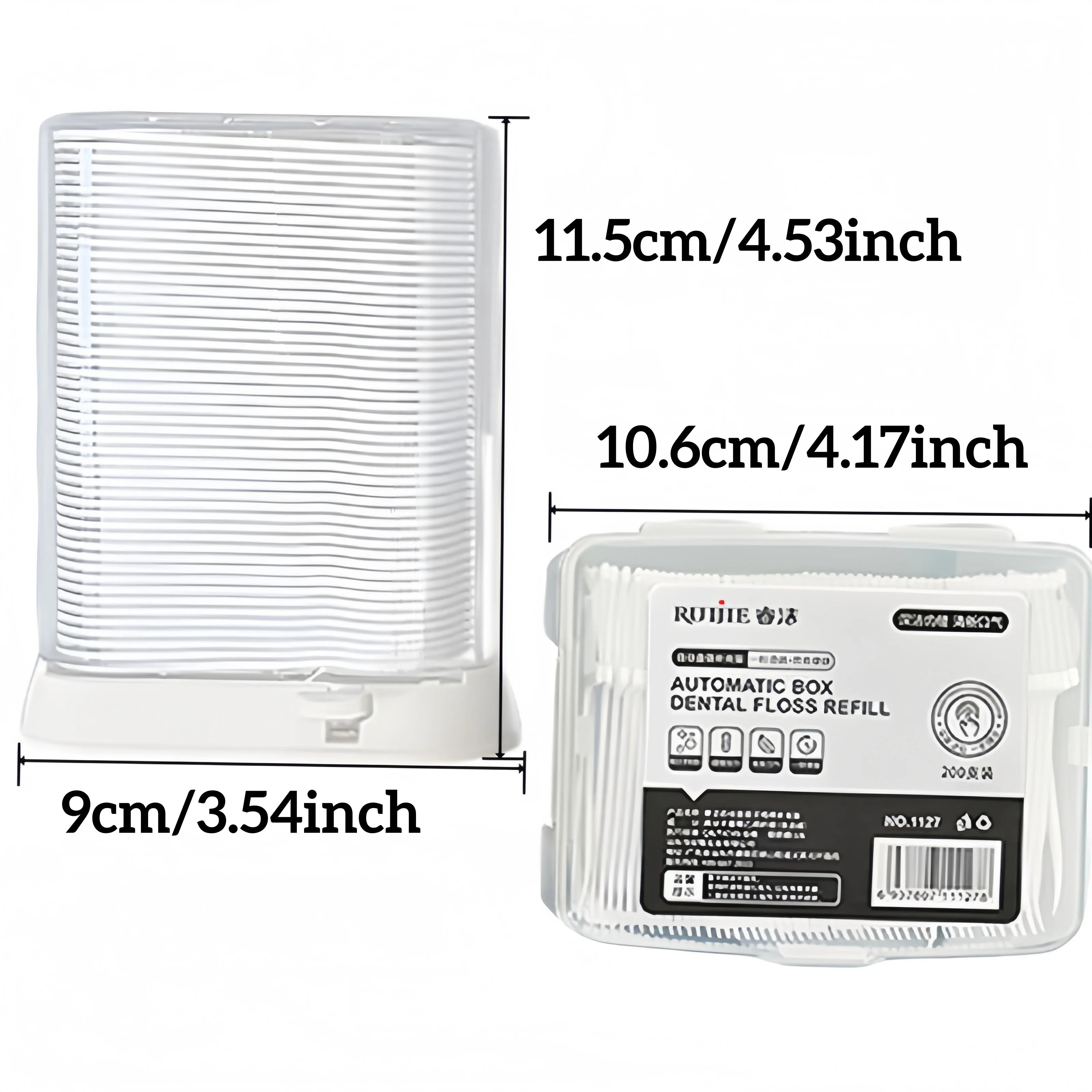 Factory Wholesale Automatic Dental Floss Picks Dispenser Pop-Up Refillable Flosser Storage Box for Home Use