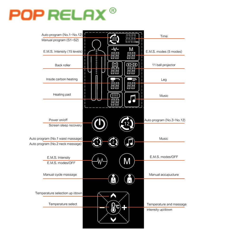 POP RELAX Korean Design Spine Health Care Infrared Heating Therapy Jade Master Stone Massage Bed for Home & Commercial Spa Use
