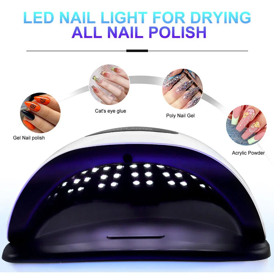 72 LED Beats X19 Nail Lamp Quick Drying UV LED Curing Machine Home Phototherapy Machine with Plastic Material