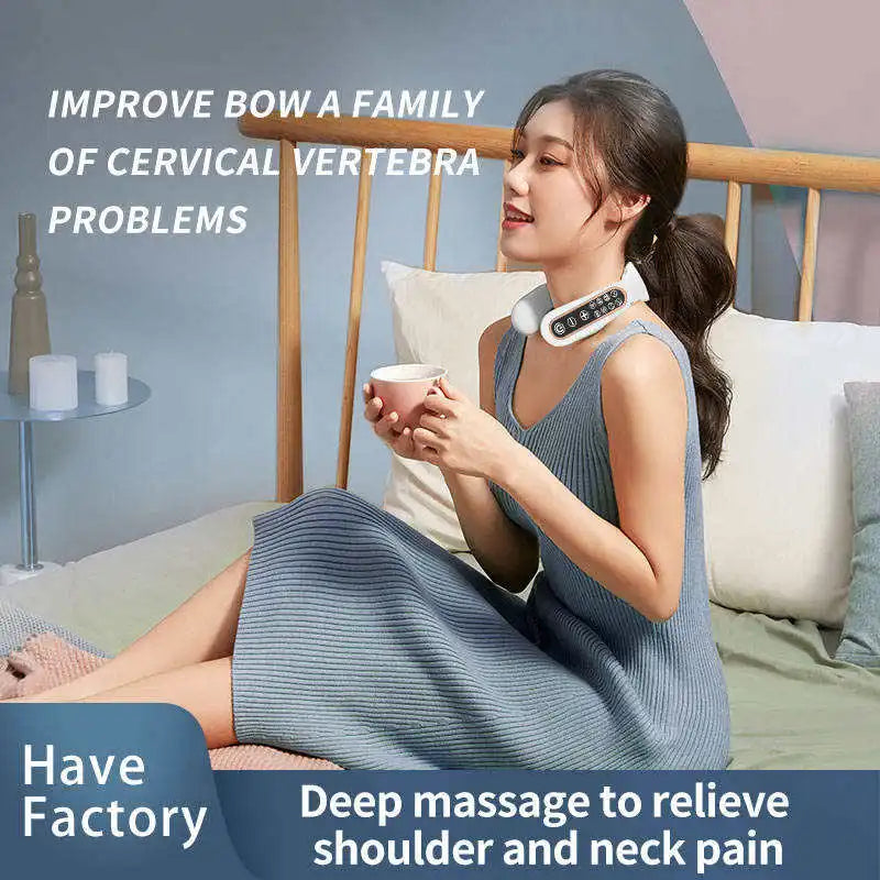 Neck Massager Microcurrent Electric Beauty Equipment Free Shipping in Stock US EU Gift Box Household & Travel Use