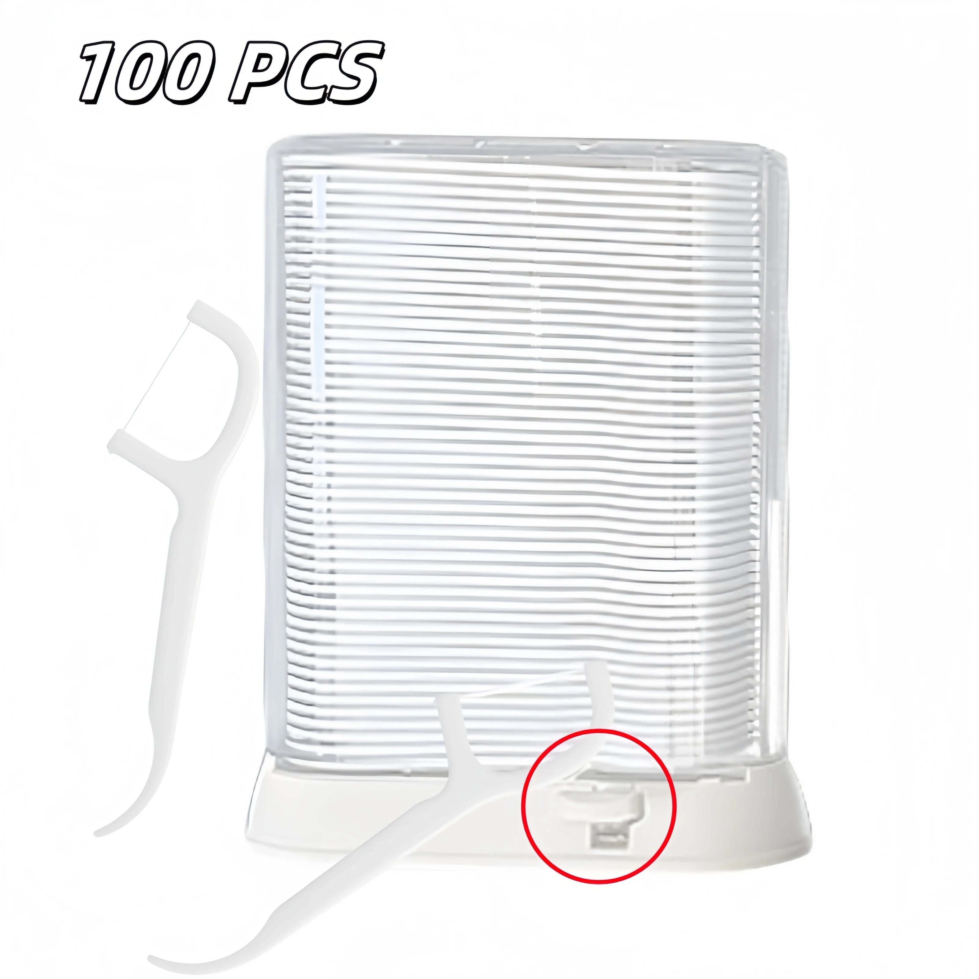 Factory Wholesale Automatic Dental Floss Picks Dispenser Pop-Up Refillable Flosser Storage Box for Home Use