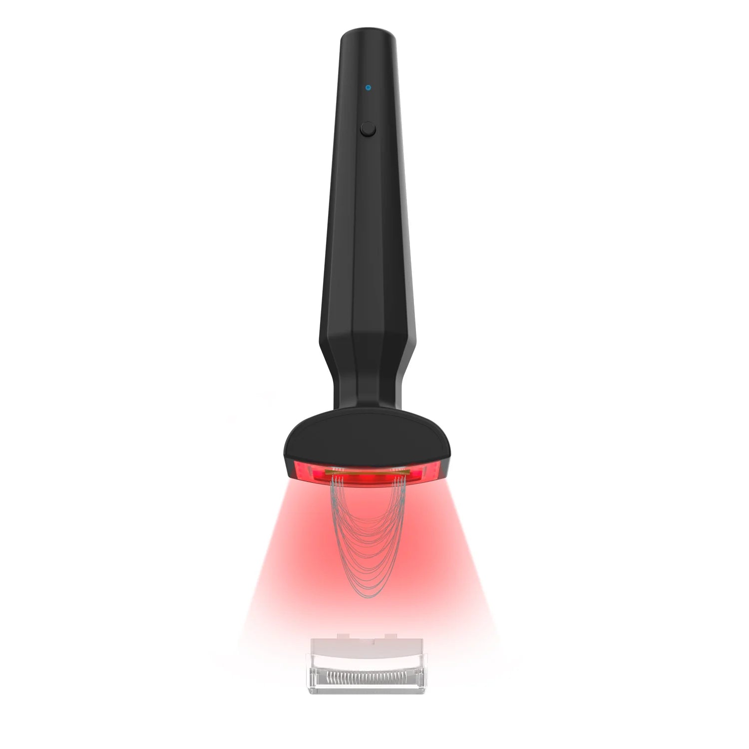 4-in-1 Electric Head Massager Red Light EMS Vibration Microcurrent Derma Stamp Beard Scalp Massager for Hair Growth