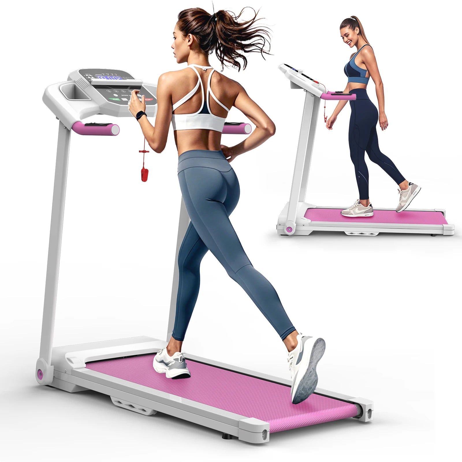 New Popular Armrest Treadmills Home Fitness Multifunction Treadmills Household Fitness Power Slim Treadmill Usa Warehouse
