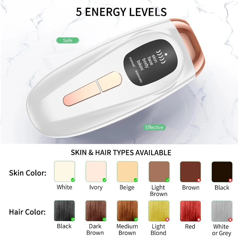 Factory Wholesale IPL Hair Removal Device 999999 Ipl Laser Hair Removal Epilator Home Use Hair Removal Device