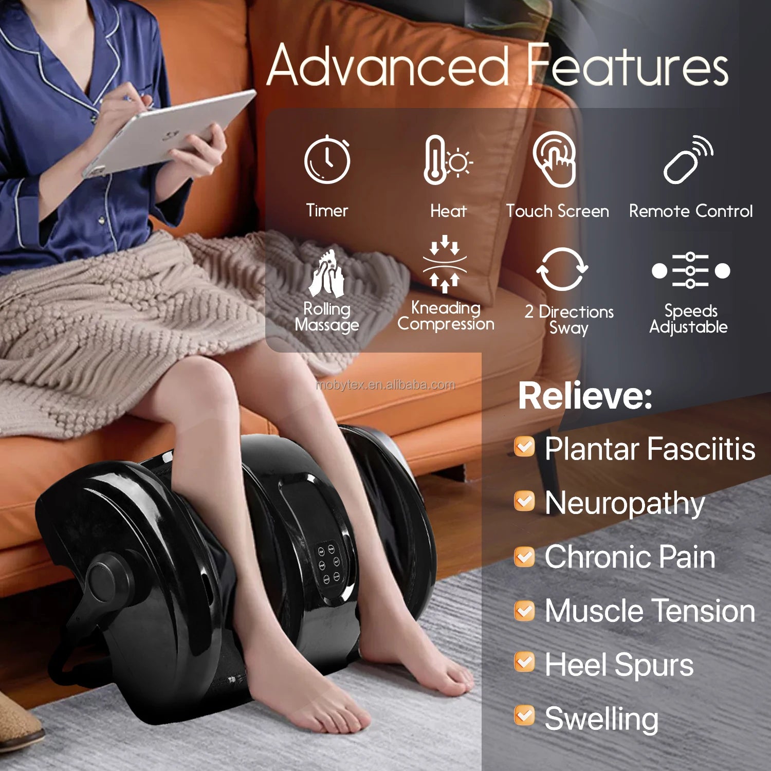 Popular Home Use Shiatsu Foot Massager Electric Health Ke