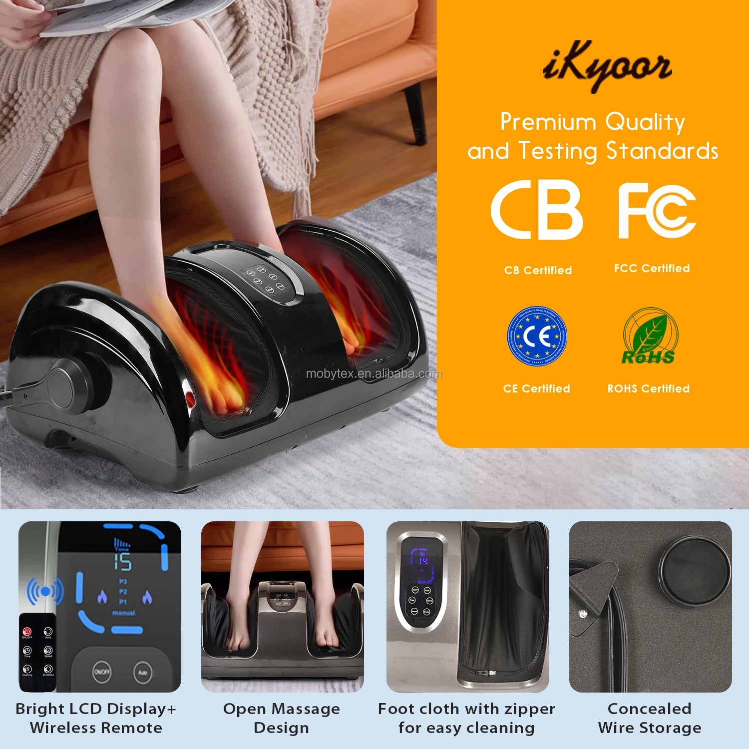 Popular Home Use Shiatsu Foot Massager Electric Health Ke