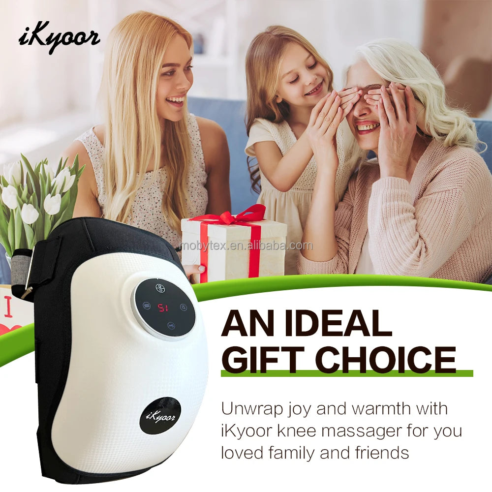 Electric Knee Massager with Heat Therapy for Physiotherapy Effective Joint Pain Relief