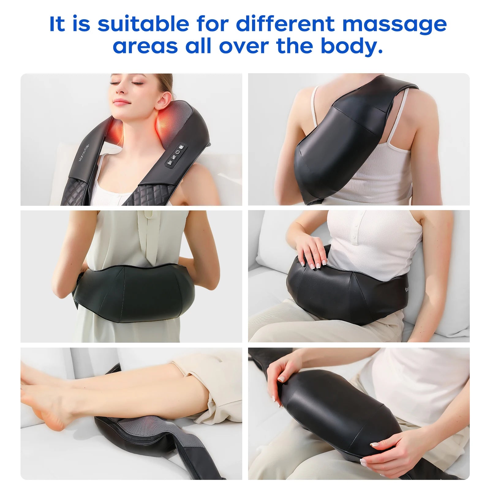 High-quality Electric Acupressure Neck and Shoulder Massager Neck Massage Belt Neck Massager with Heating Function