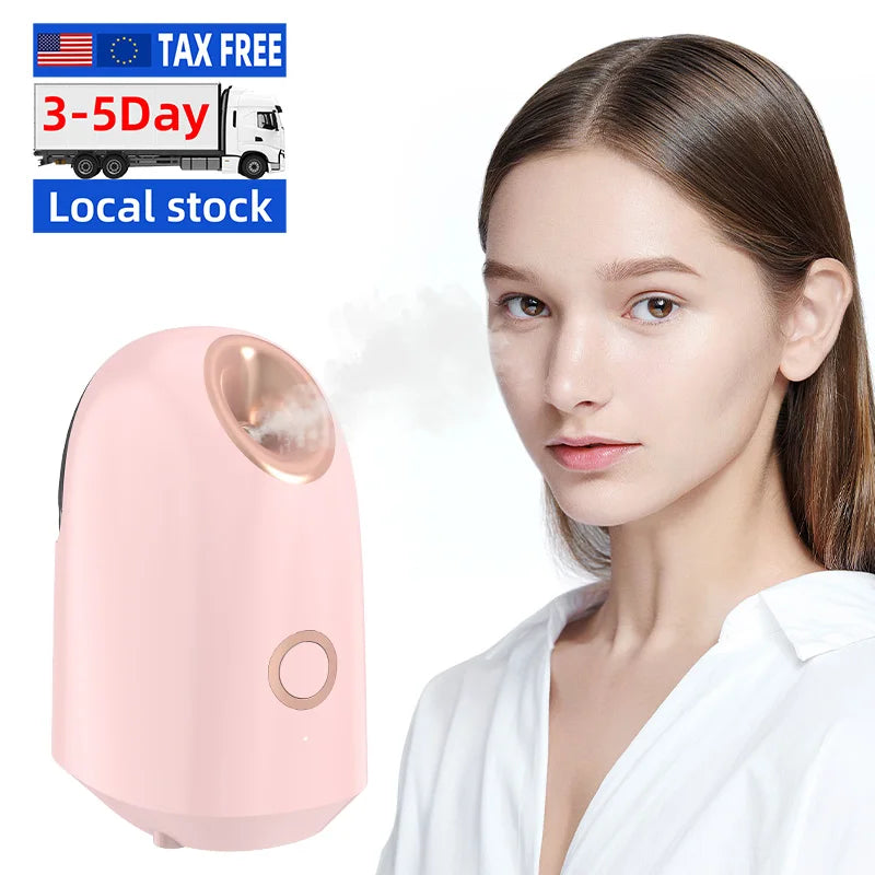 Eu Us in Stock Mobile Facial Steamer Professional Facial Beauty Steamer Ozone Steamer for Facials
