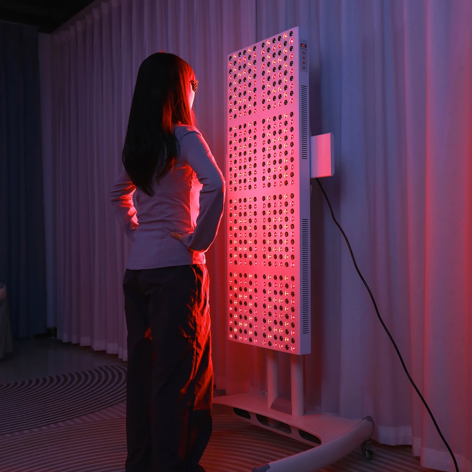 Bonliter 2400W Red Infrared Light Therapy Panel for Pain Relief 630nm 660nm 810nm 830nm 850nm Full Body Red Light Therapy Panel