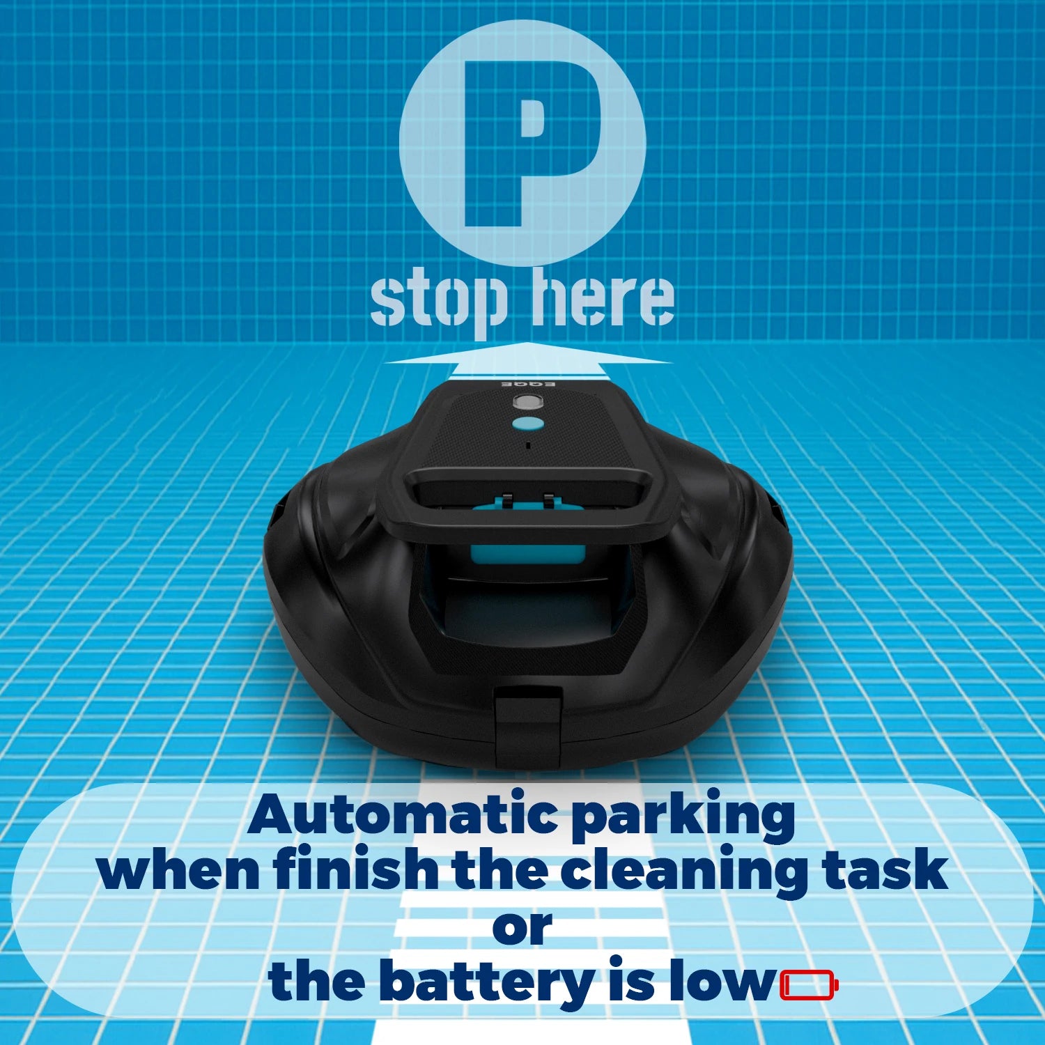 US Ready Stock Free Shipping Robotic Pool Vacuum Cleaner Cordless Cleaning Robot for Flat Floor Swimming Pool Automatic Machine