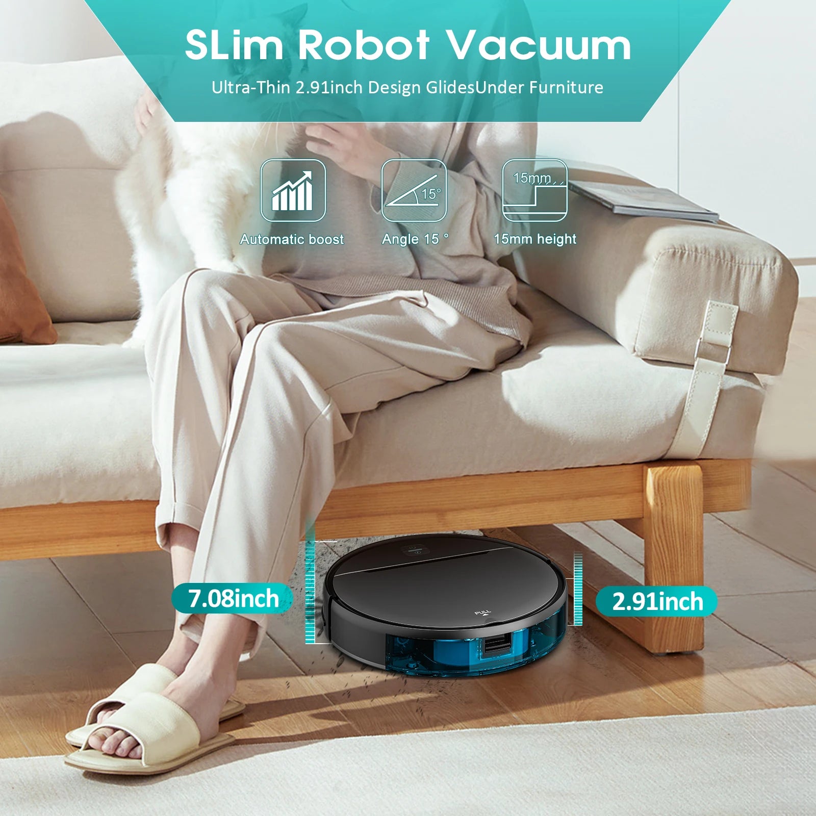 US Local Stock Autonomous Vacuum Cleaner Mop Automatic Cleaning Mopping Robot Multifunctional Aspirador Sweeping Dry Functions