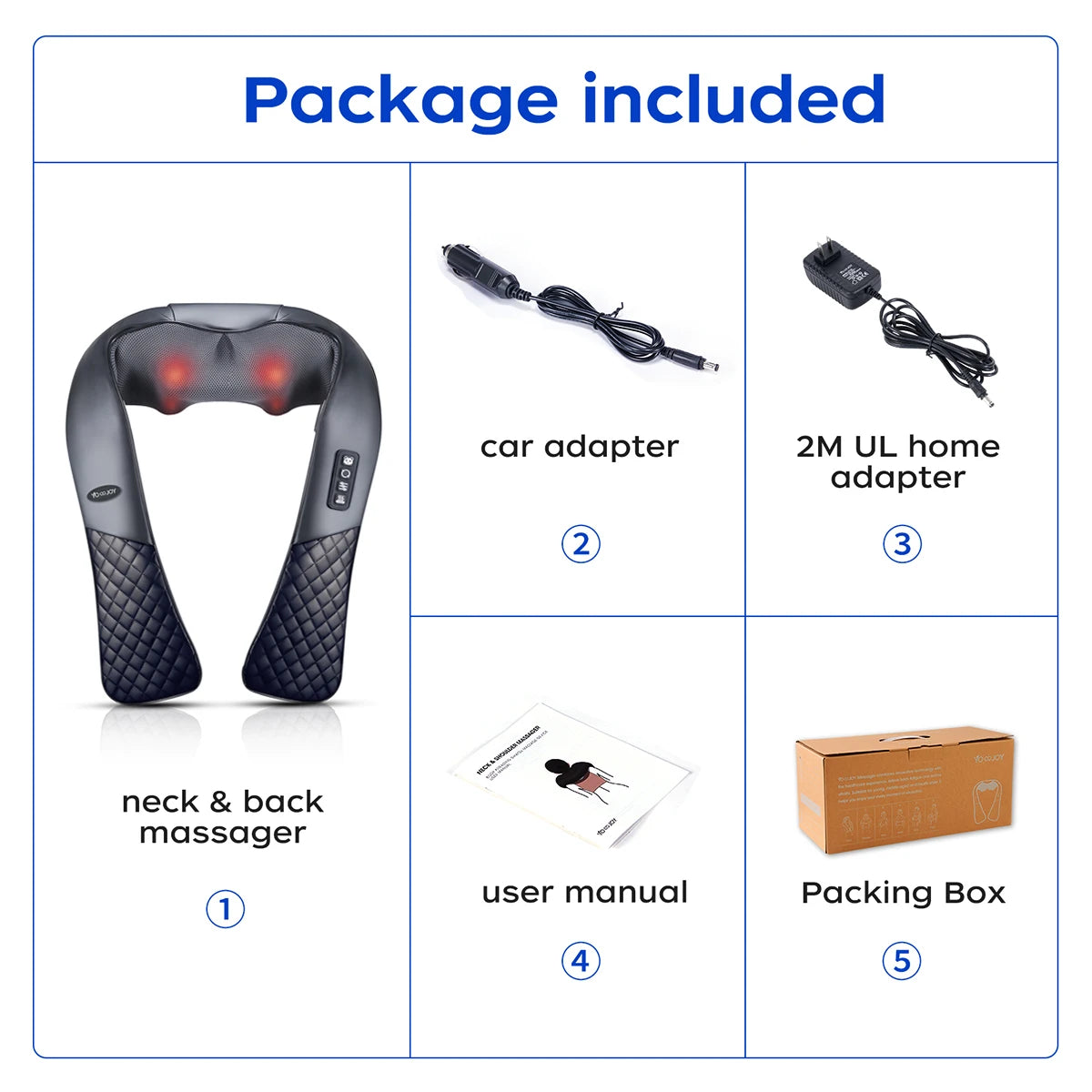 High-quality Electric Acupressure Neck and Shoulder Massager Neck Massage Belt Neck Massager with Heating Function