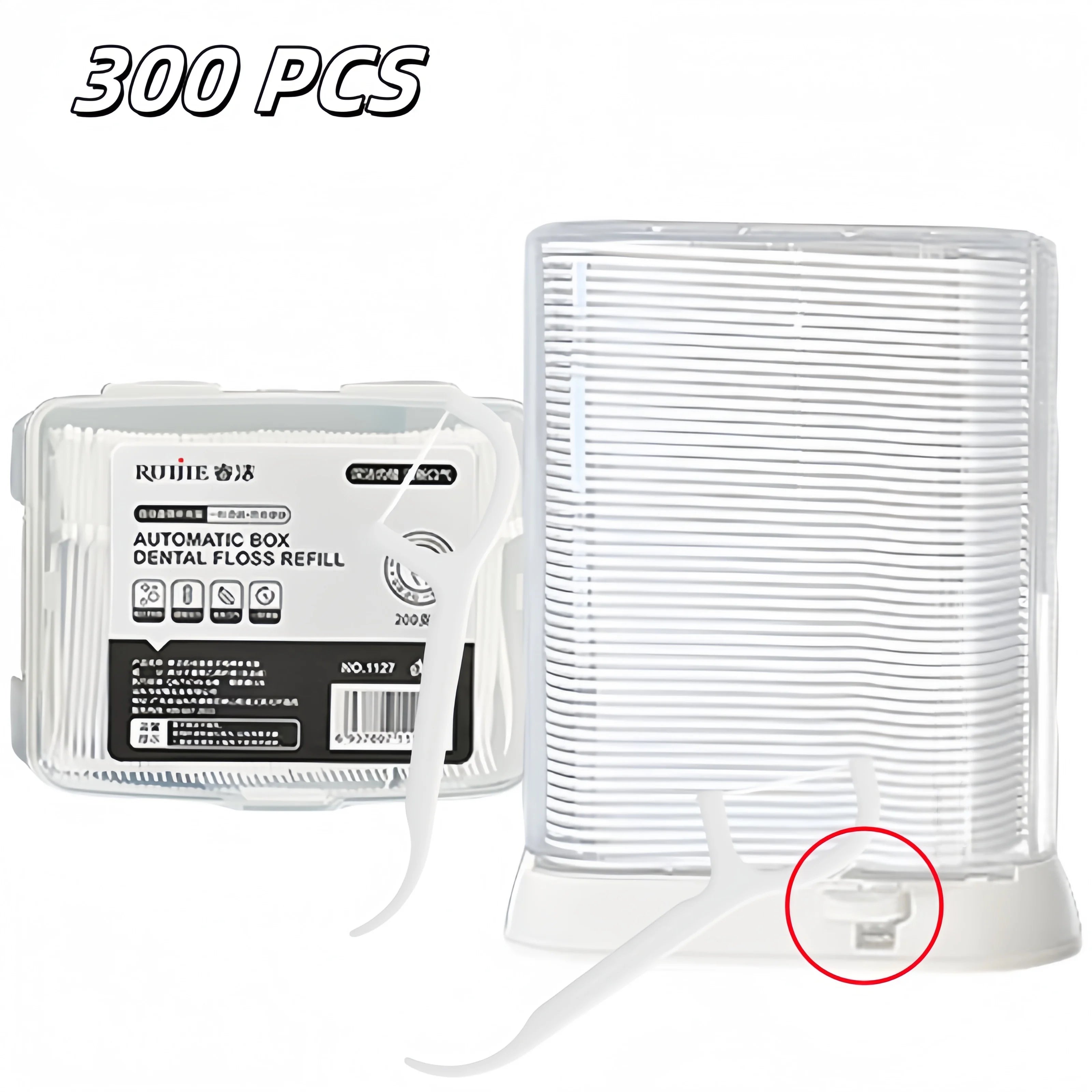 Factory Wholesale Automatic Dental Floss Picks Dispenser Pop-Up Refillable Flosser Storage Box for Home Use