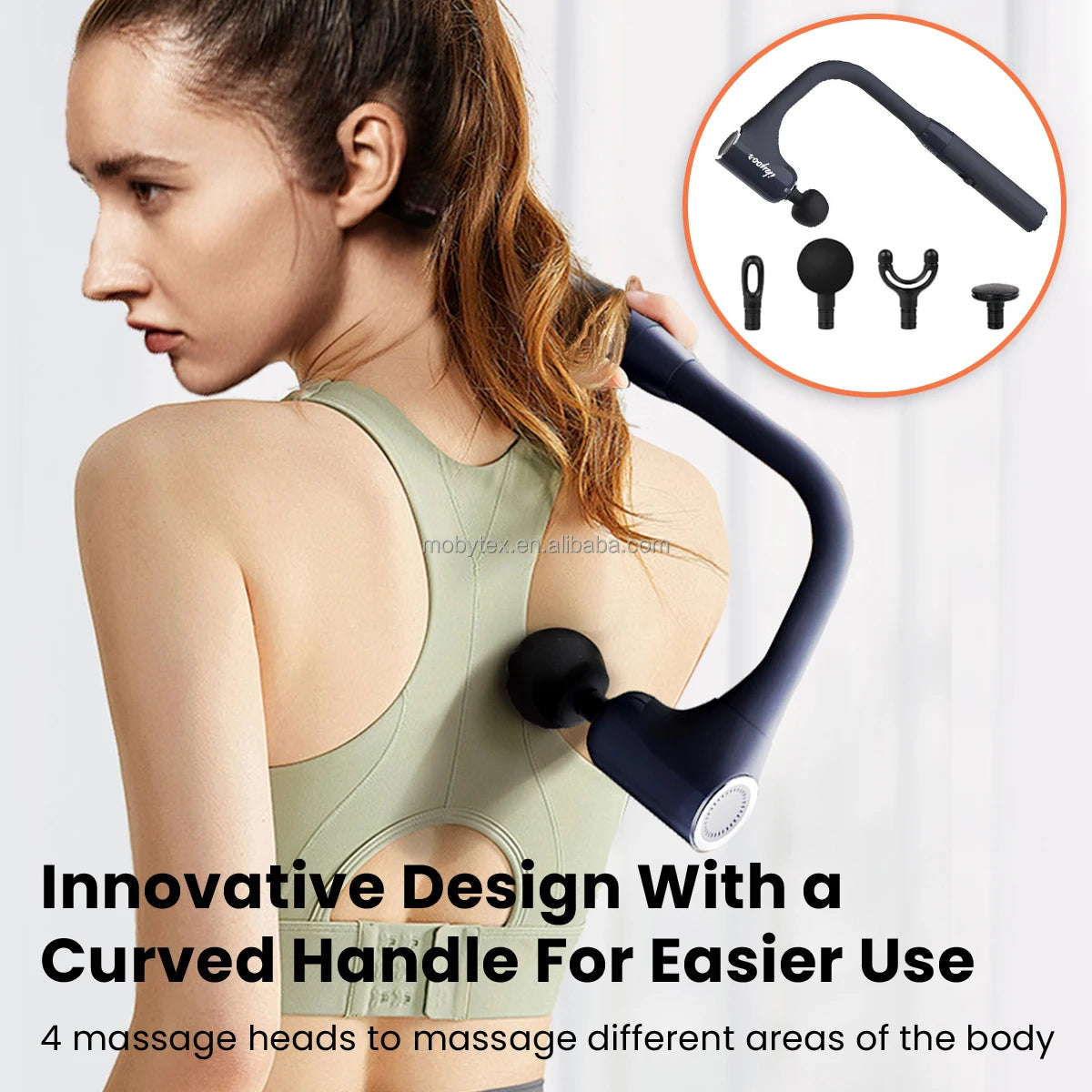 4 Head Professional Muscle Massage Gun Deep Tissue Percussion Vibration Therapy