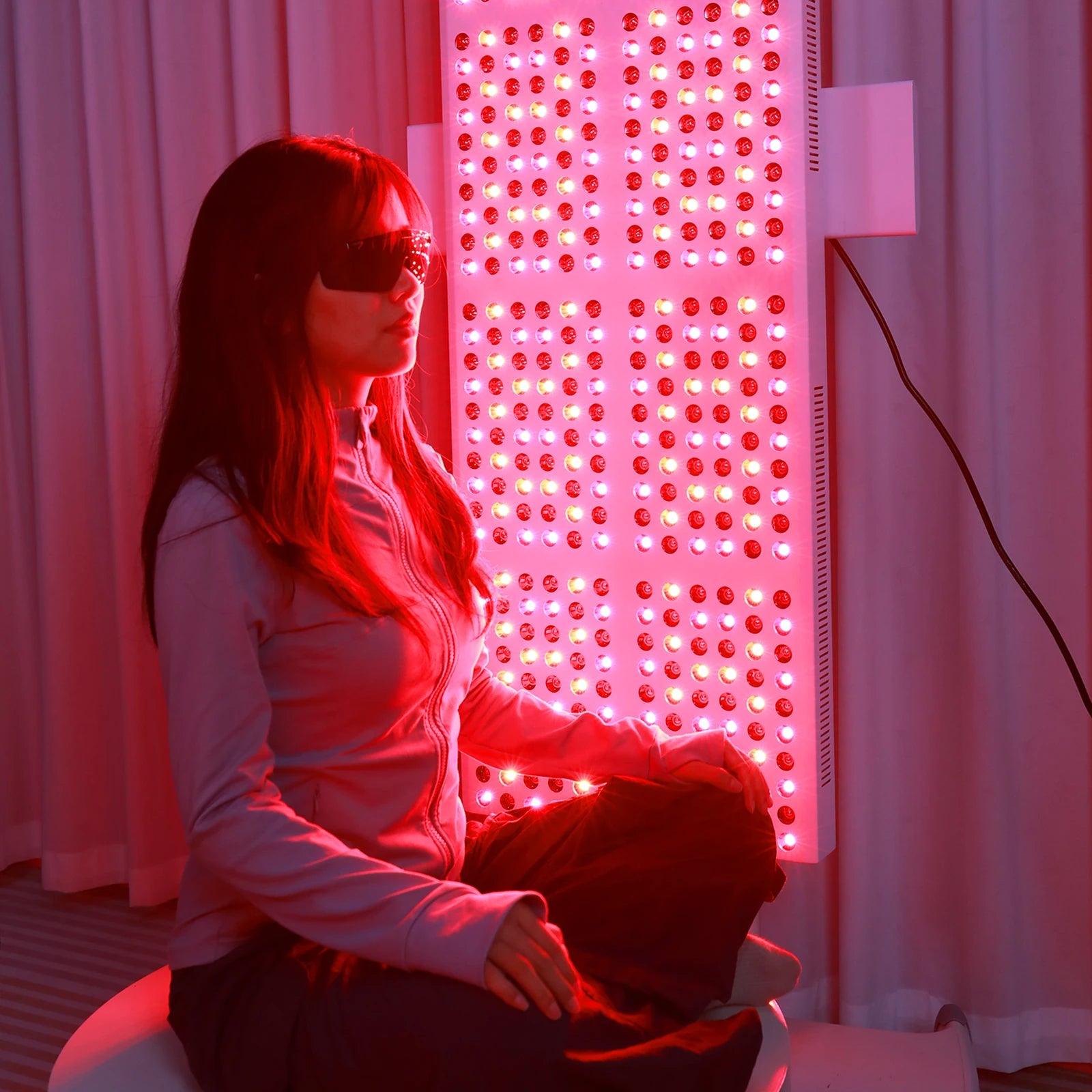 Bonliter 2400W Red Infrared Light Therapy Panel for Pain Relief 630nm 660nm 810nm 830nm 850nm Full Body Red Light Therapy Panel