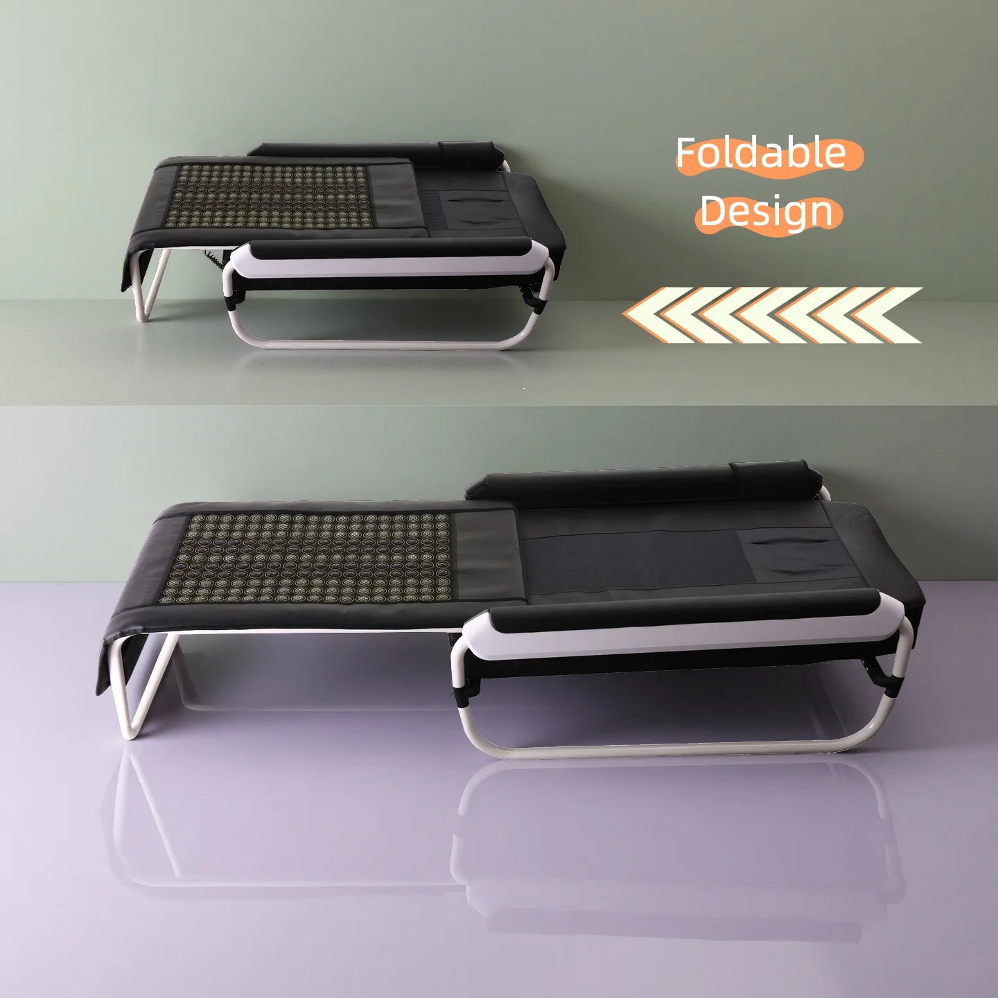 POP RELAX Korean Design Spine Health Care Infrared Heating Therapy Jade Master Stone Massage Bed for Home & Commercial Spa Use