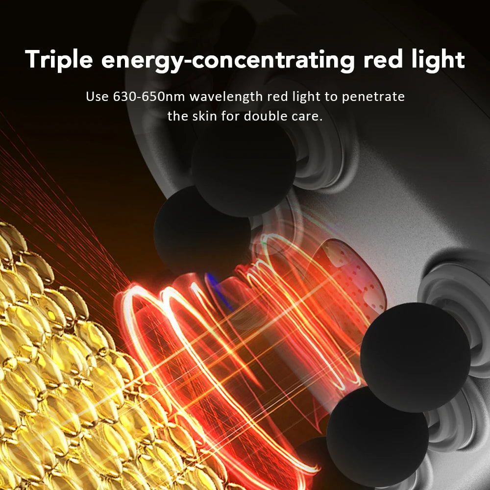 US Free Shipping Cordless Deep Tissue Fascia Gun Six Heads Muscle Relaxation Massage Tool High Frequency Vibration for Body