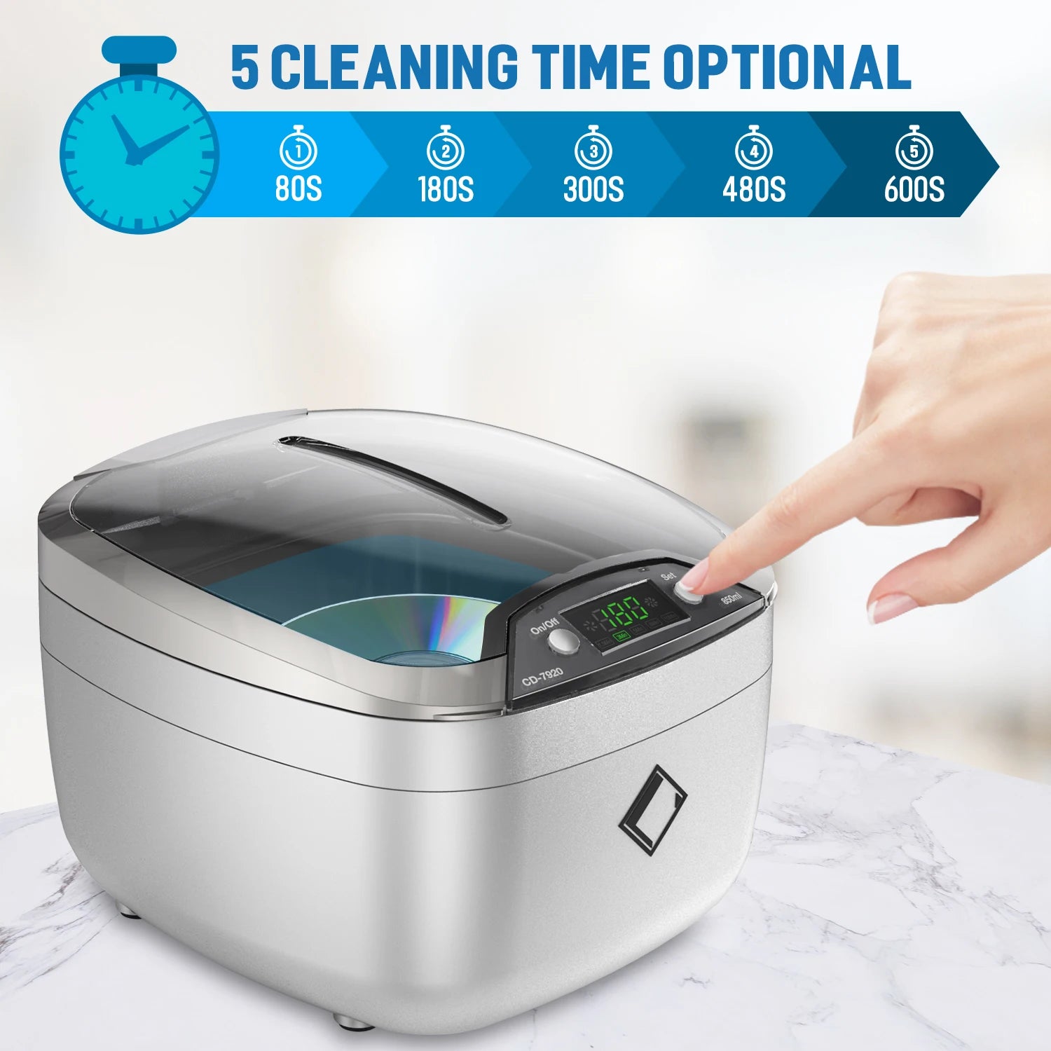 TUV CE PSE 850ML 42KHZ Home Ultrasound Cleaner Auto Cleaning Machine Jewelry Ultrasonic Cleaners