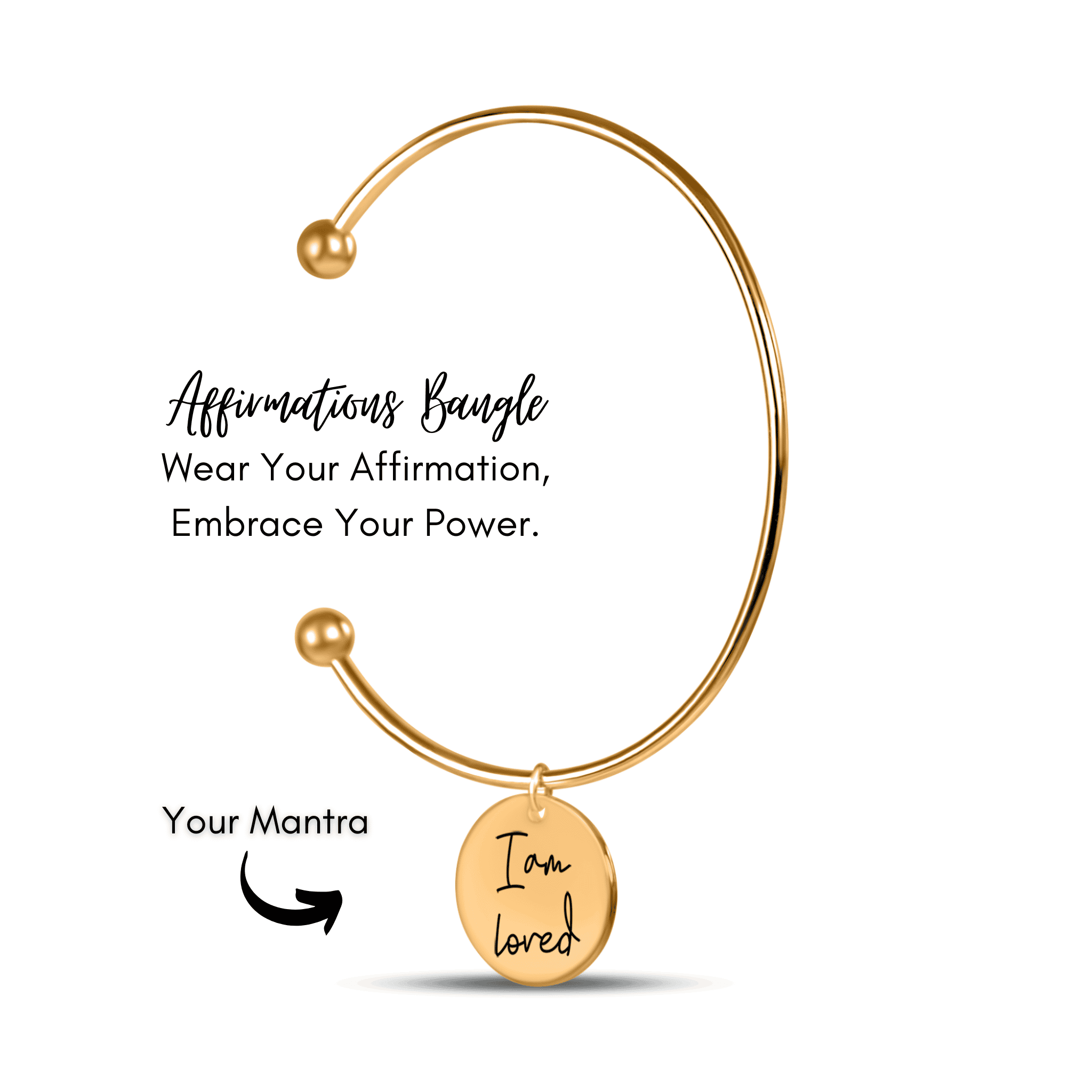 Affirmation Coin Bangle