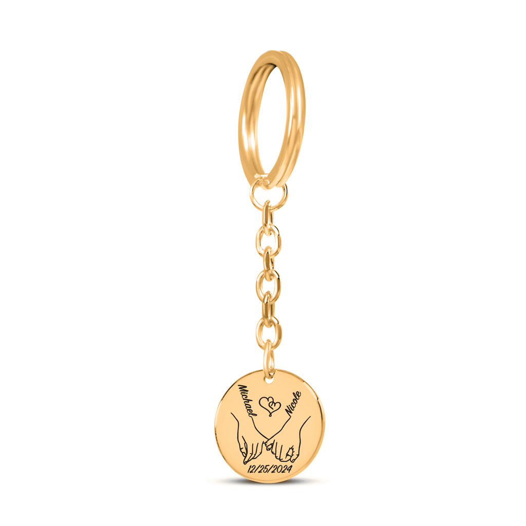 Coin Keychain - Our first christmas together