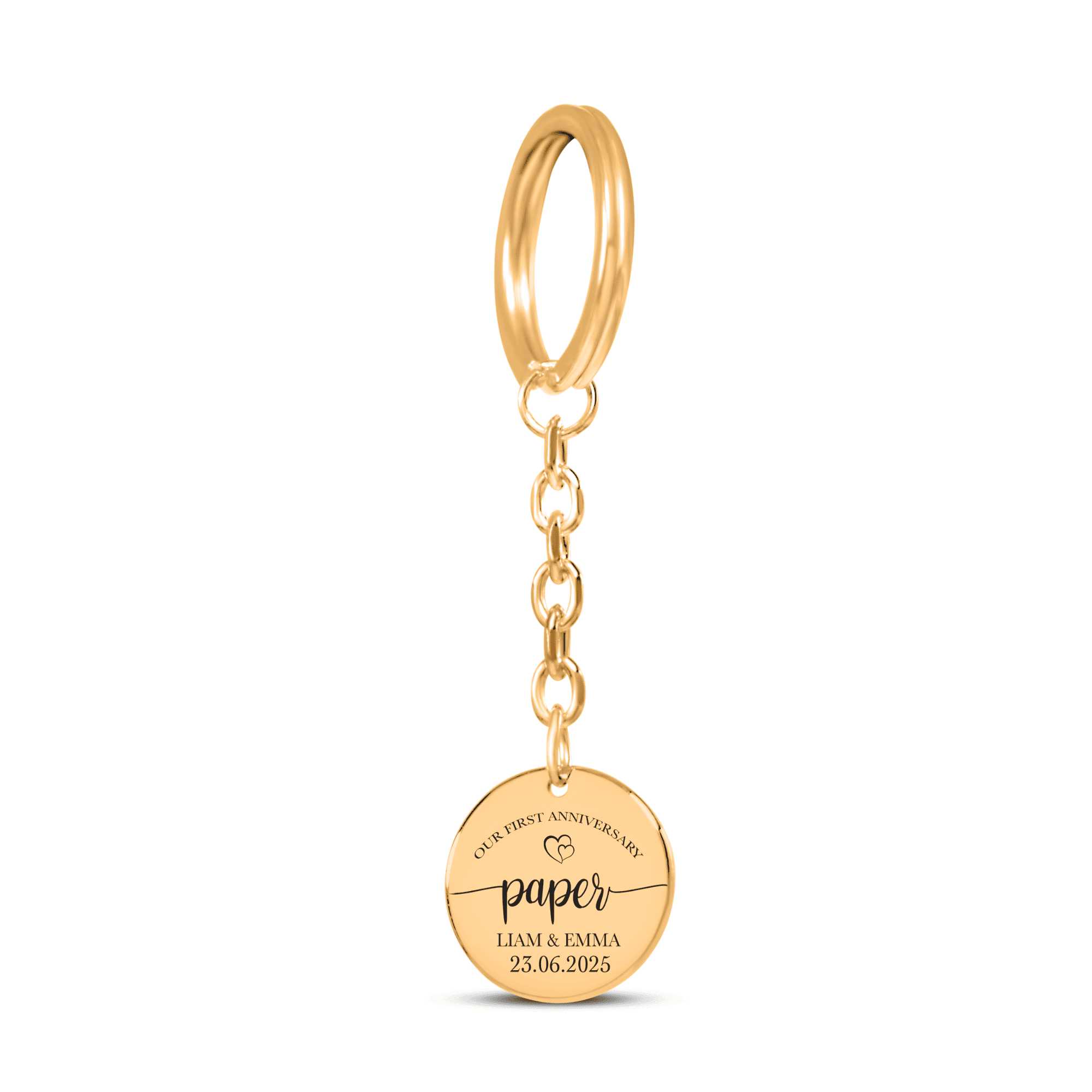 Coin Keychain - 1st Paper Anniversary