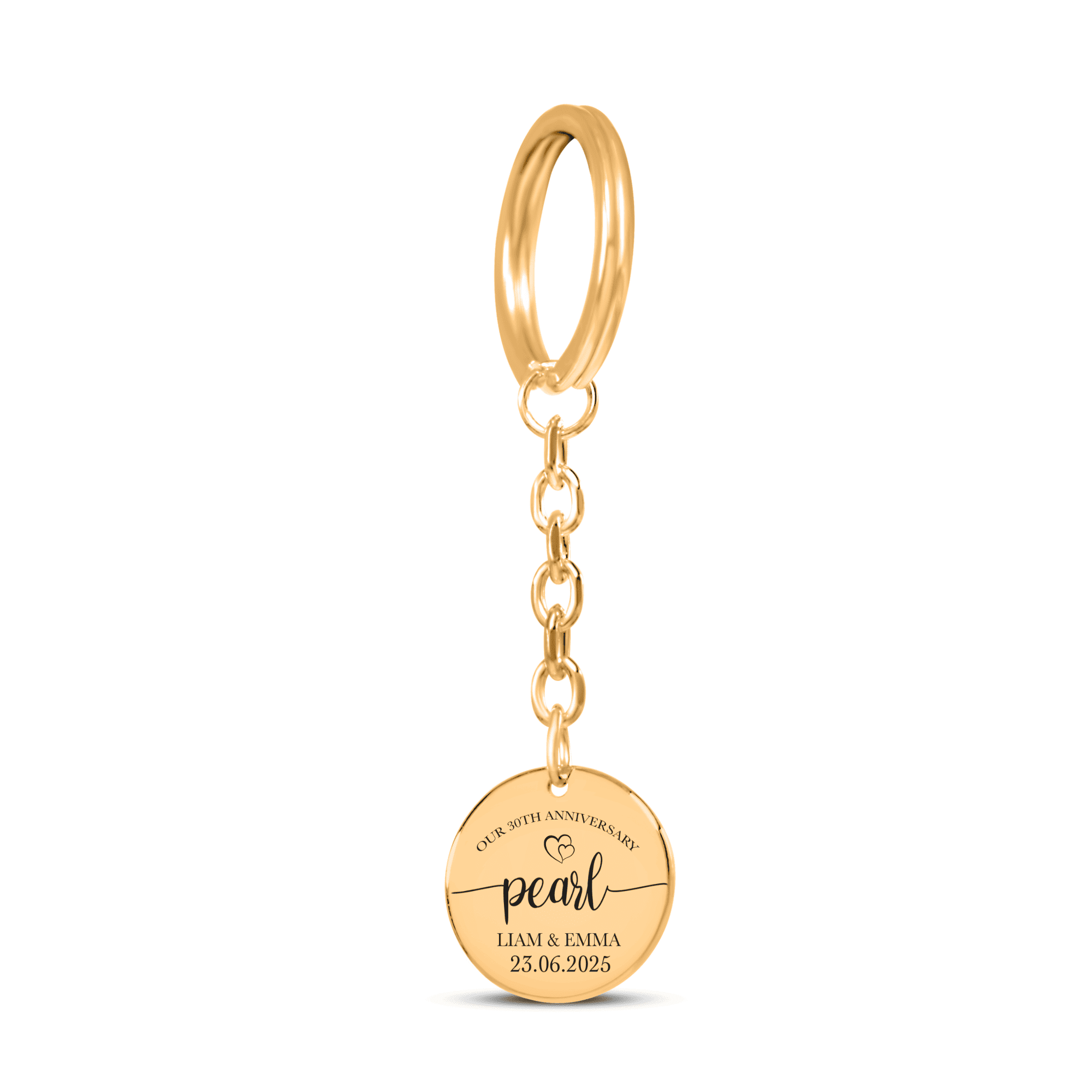 Coin Keychain - 30th Pearl Anniversary