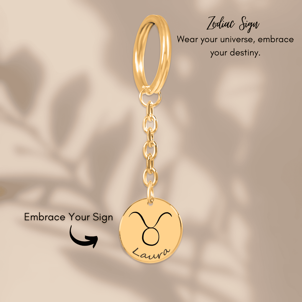 Zodiac Sign Keychain