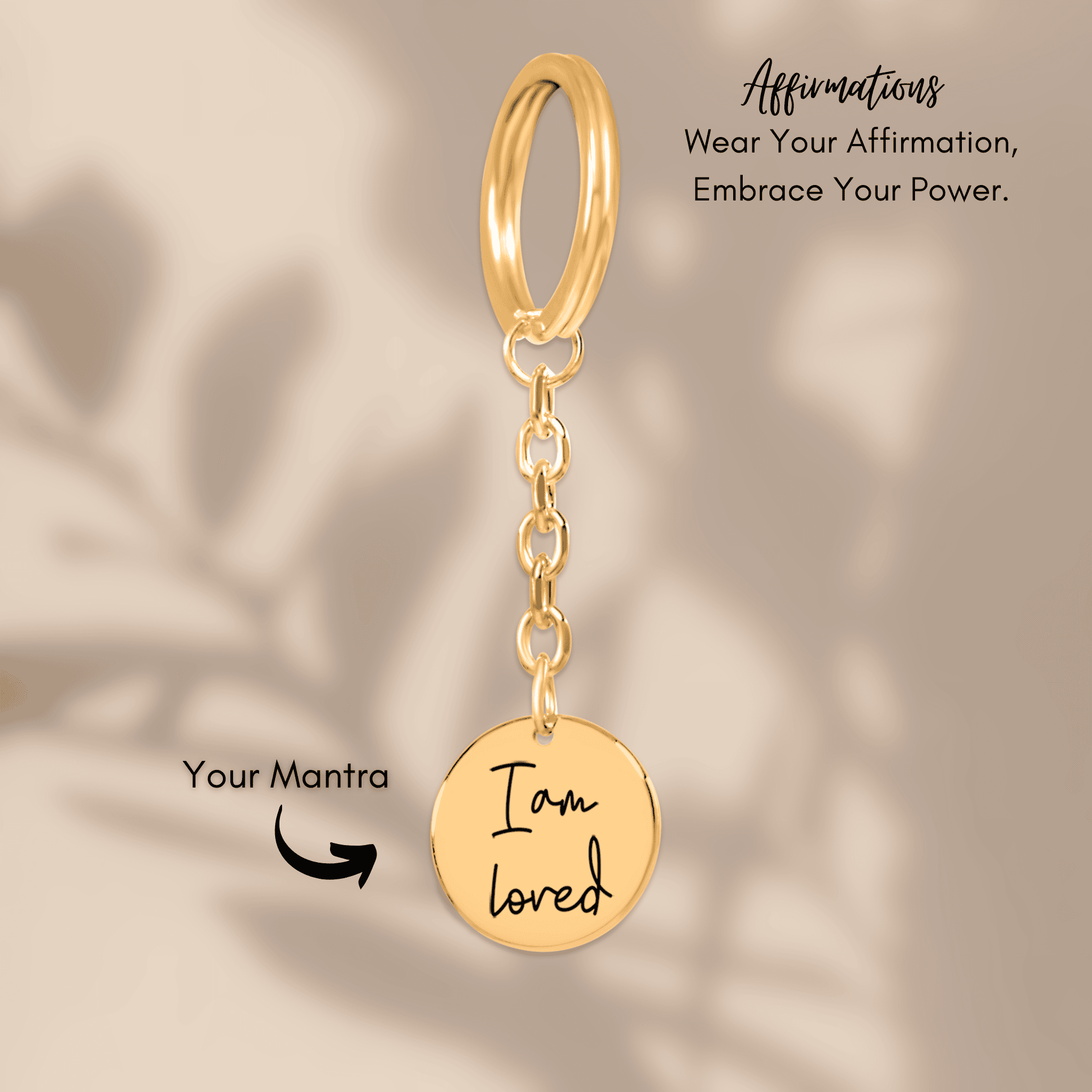 Affirmations Coin Keychains