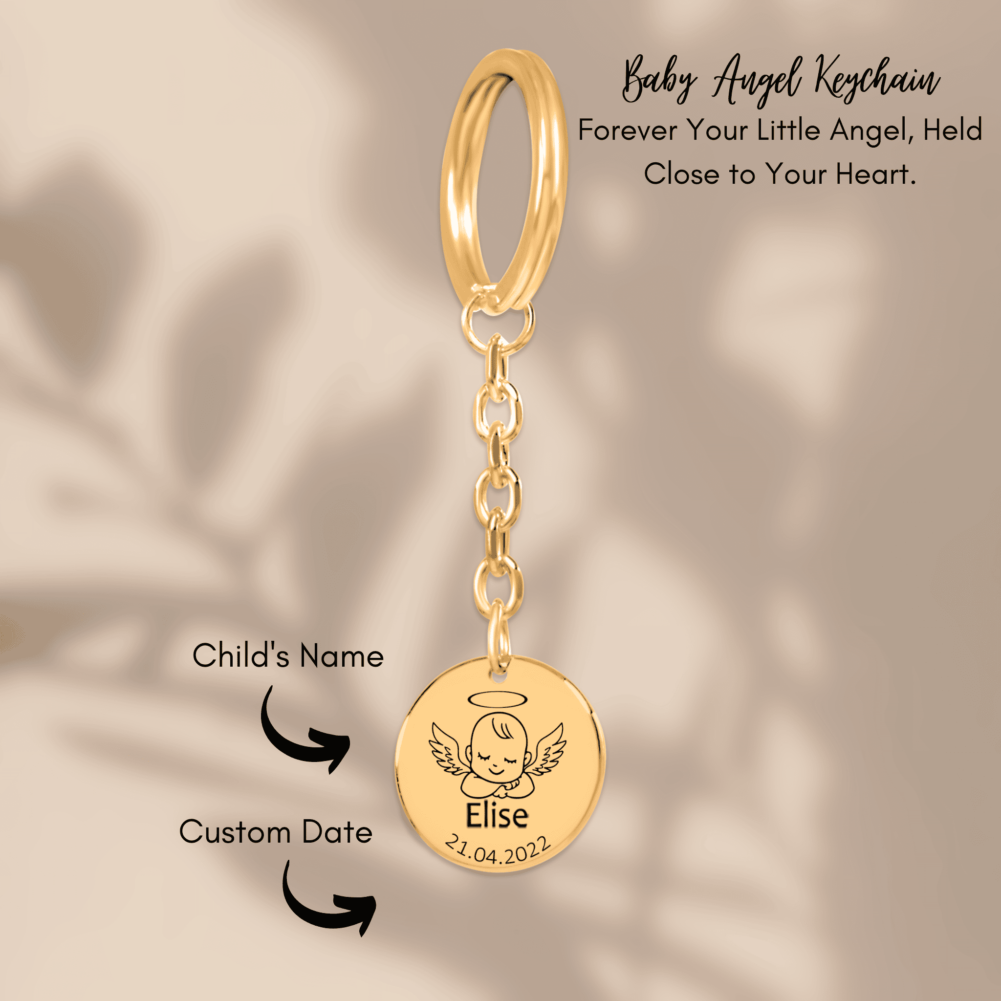 Baby Angel Keychain