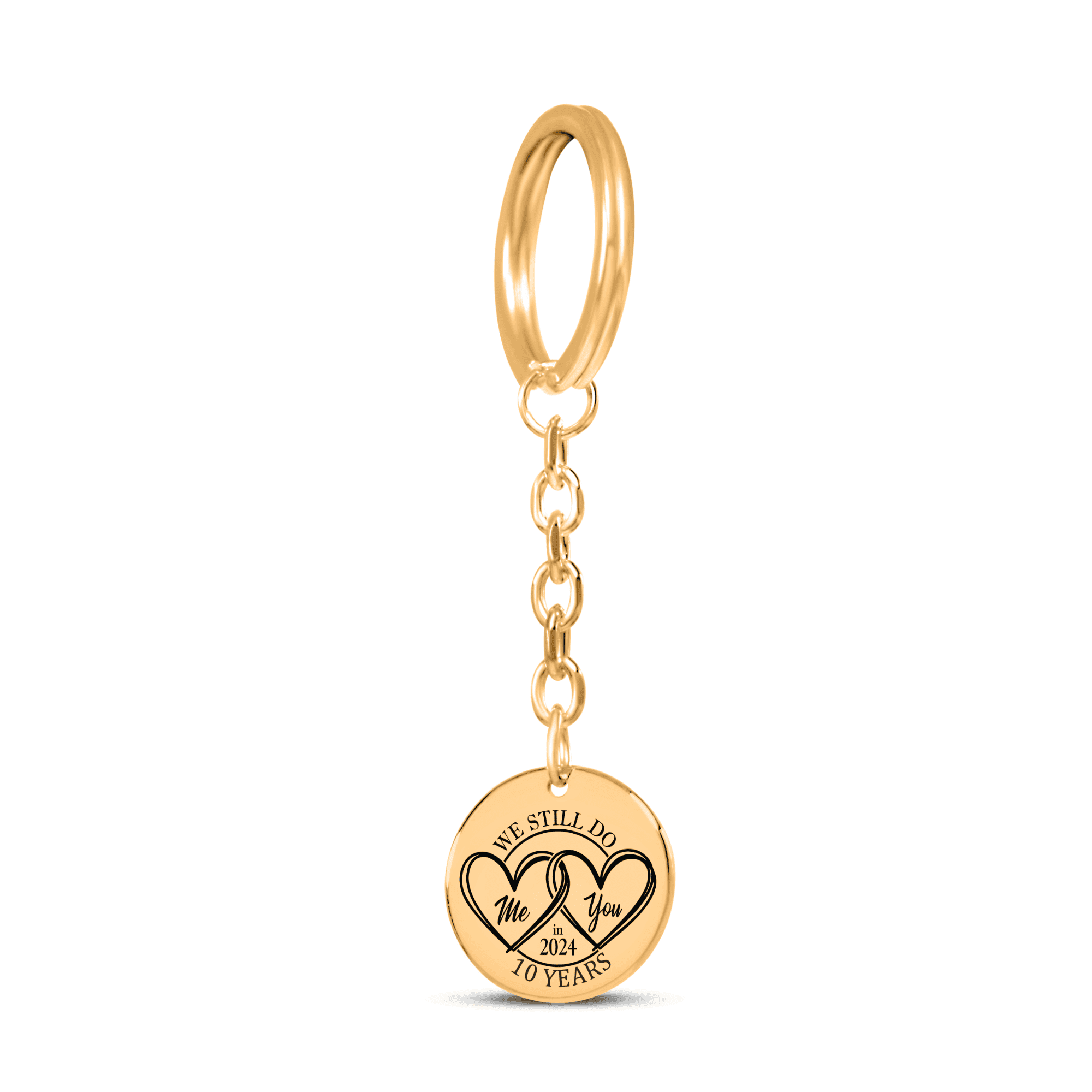 10th Years Anniversaries Coin Keychain