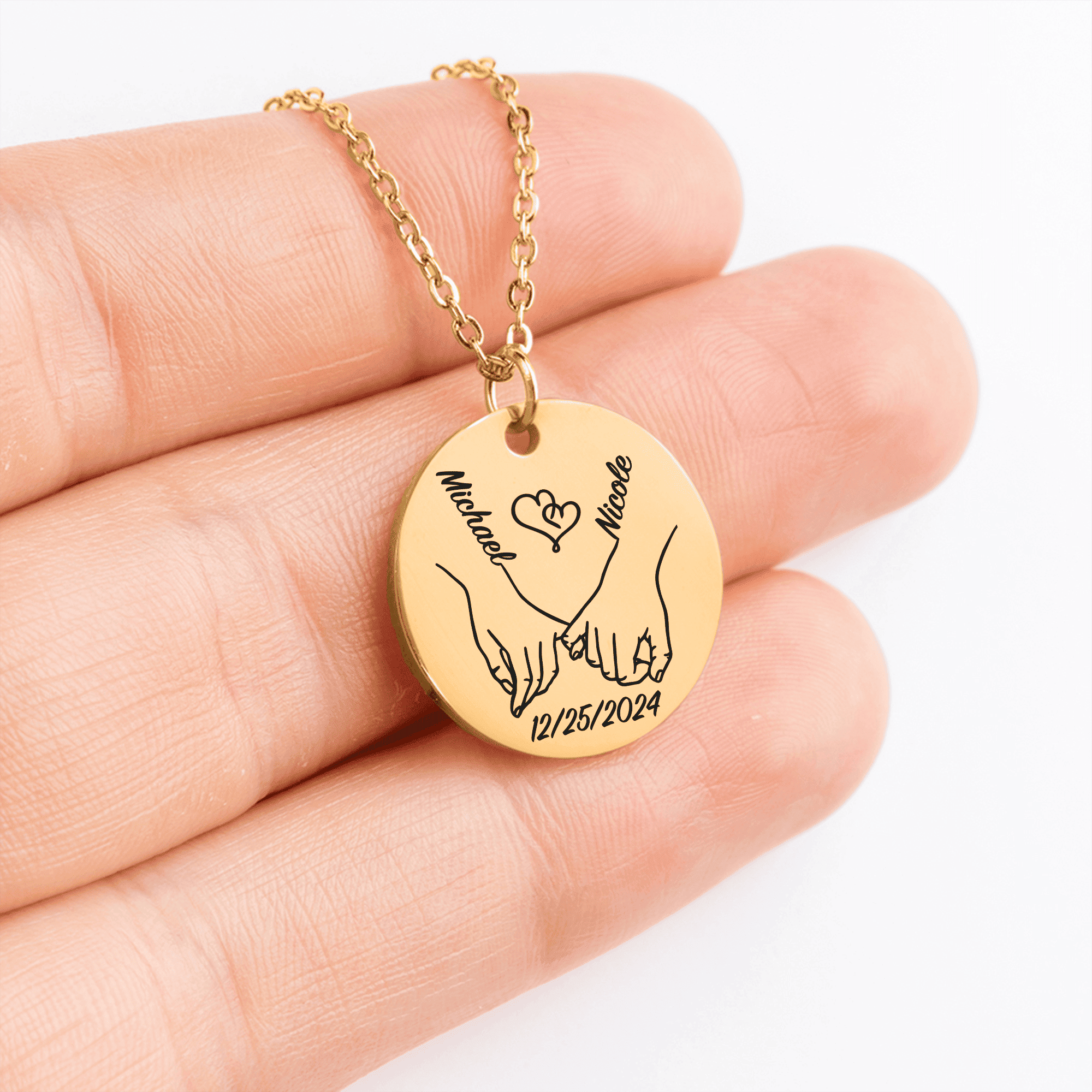 Coin Necklace - Our First Christmas Together