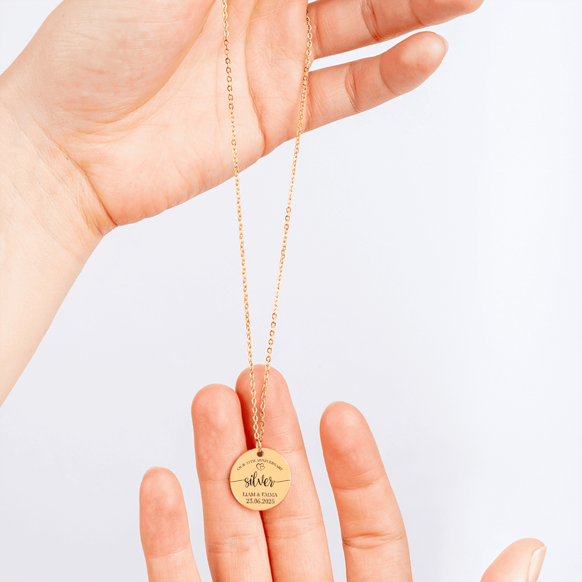 Coin Necklace - 25th Silver Anniversary