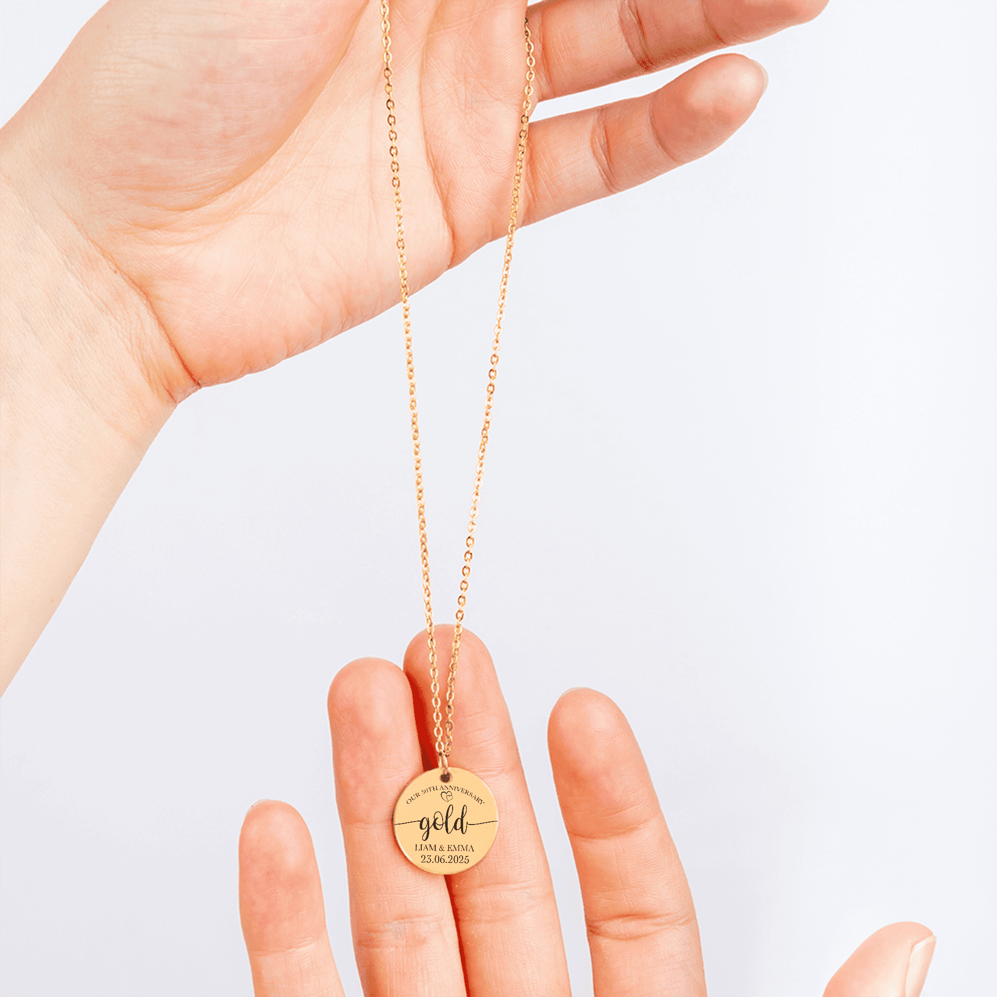 Coin Necklace - 50th Gold Anniversary