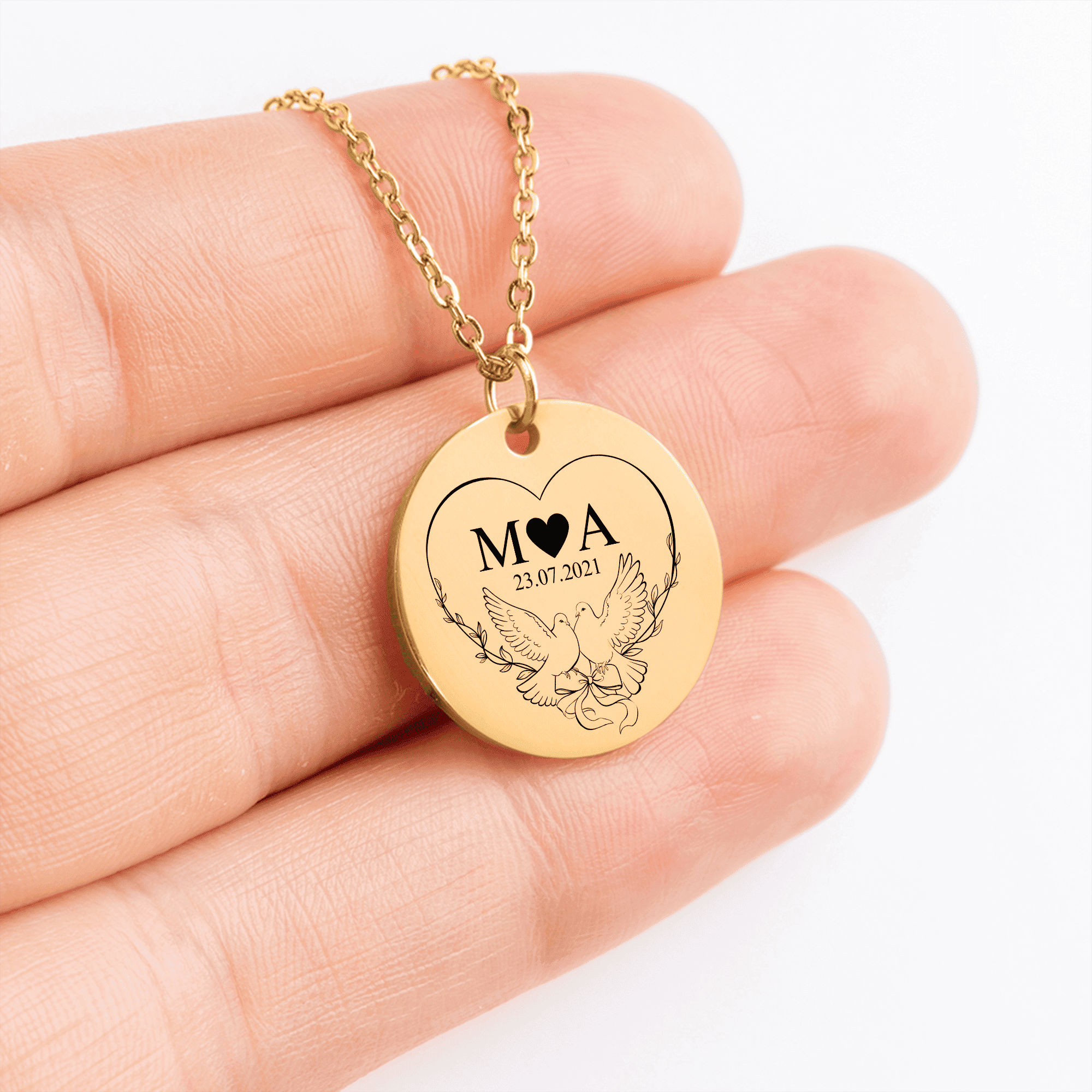 Coin Necklace - Timeless Bond Initials