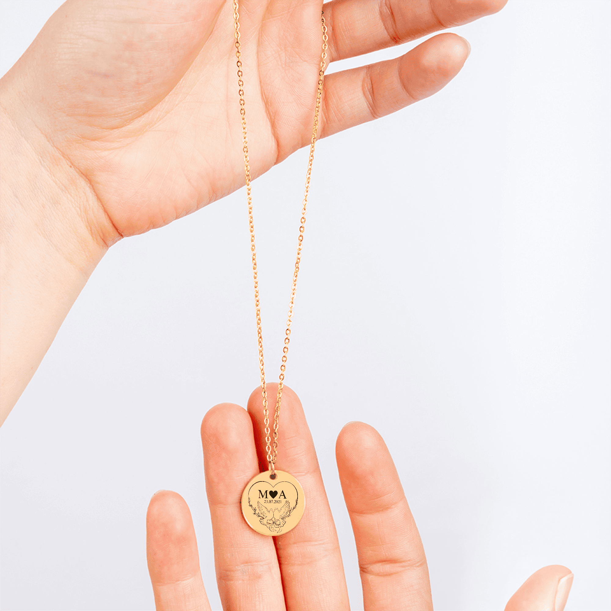 Coin Necklace - Timeless Bond Initials