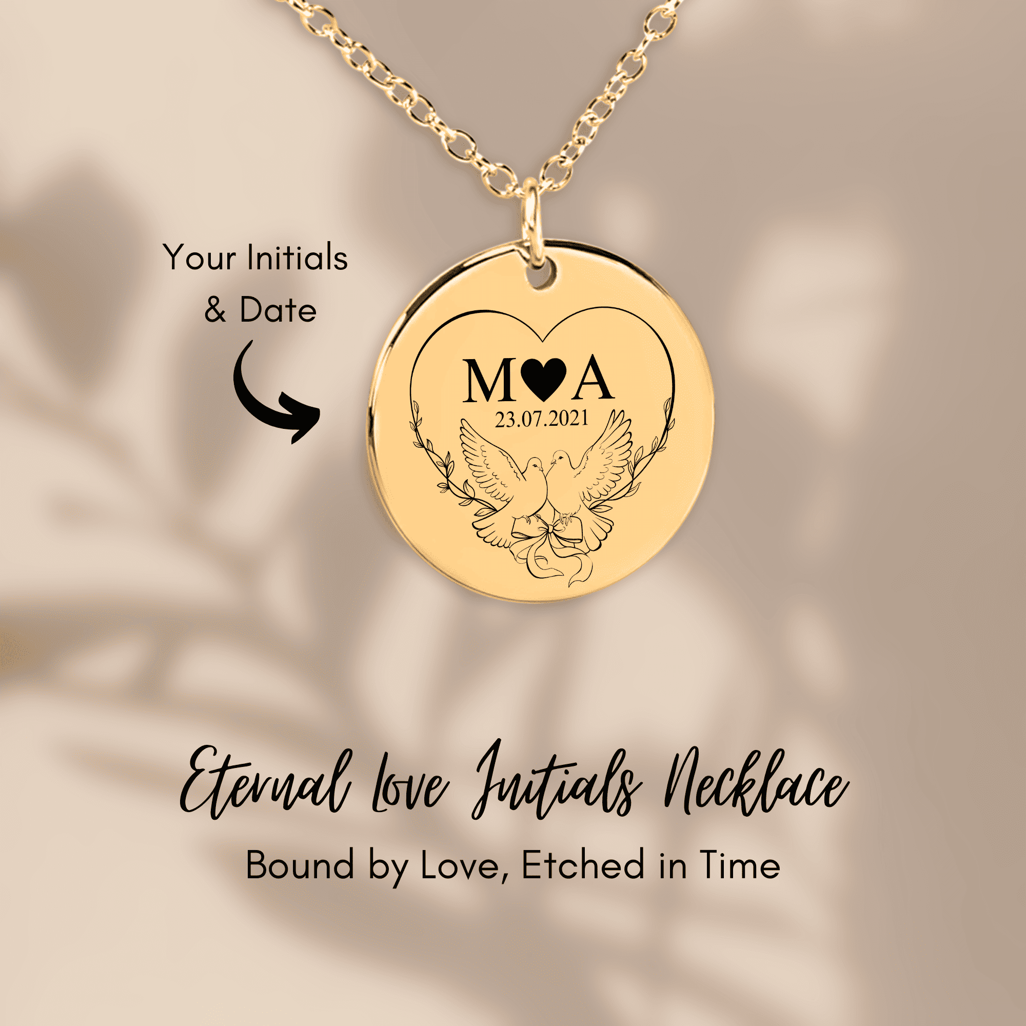 Coin Necklace - Timeless Bond Initials