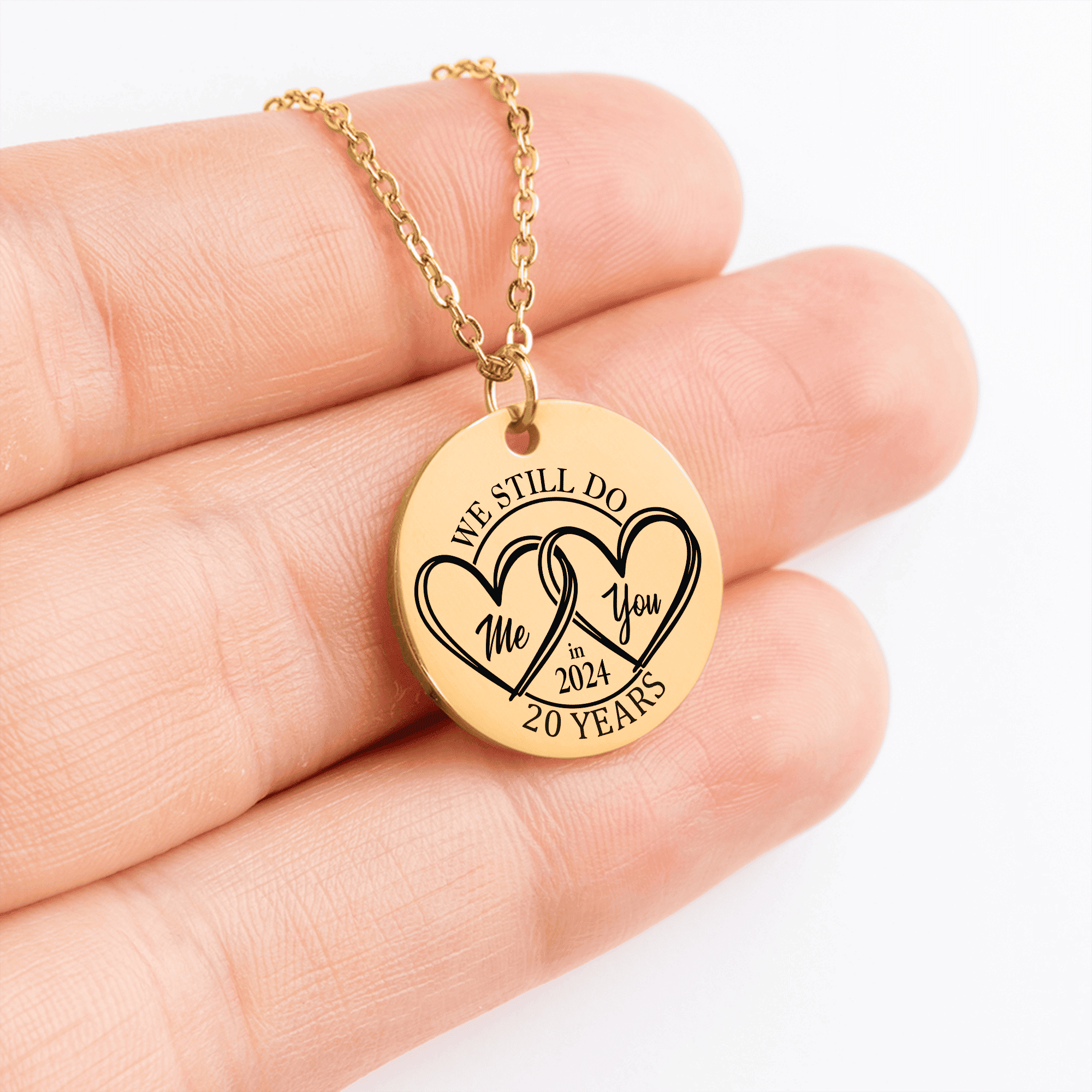 Coin Necklace - 20th Years Anniversary