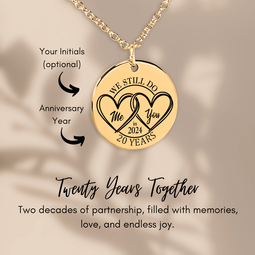 Coin Necklace - 20th Years Anniversary