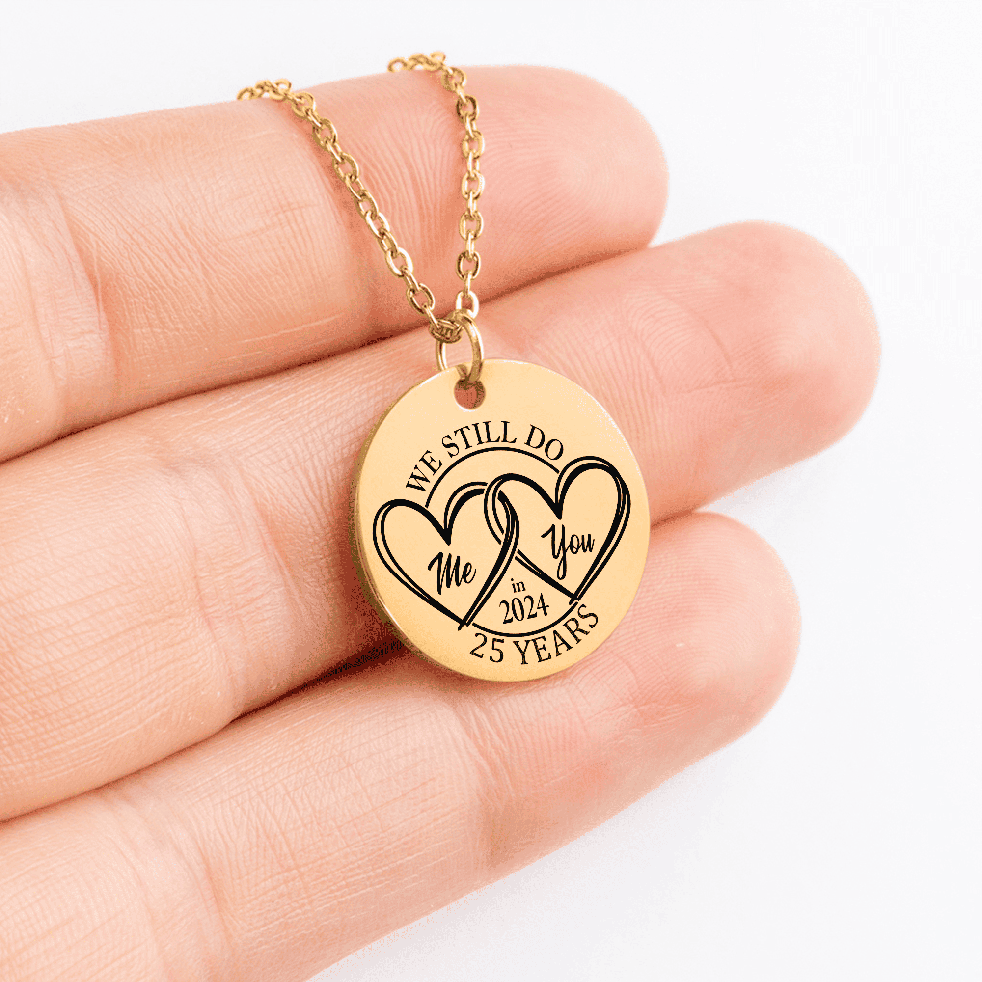 Coin Necklace - 25th Years Anniversary