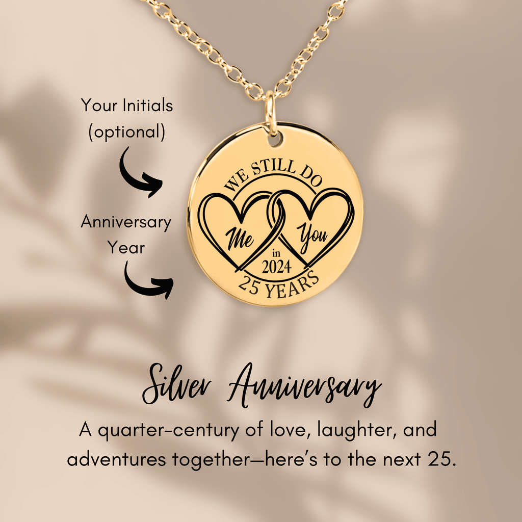 Coin Necklace - 25th Years Anniversary